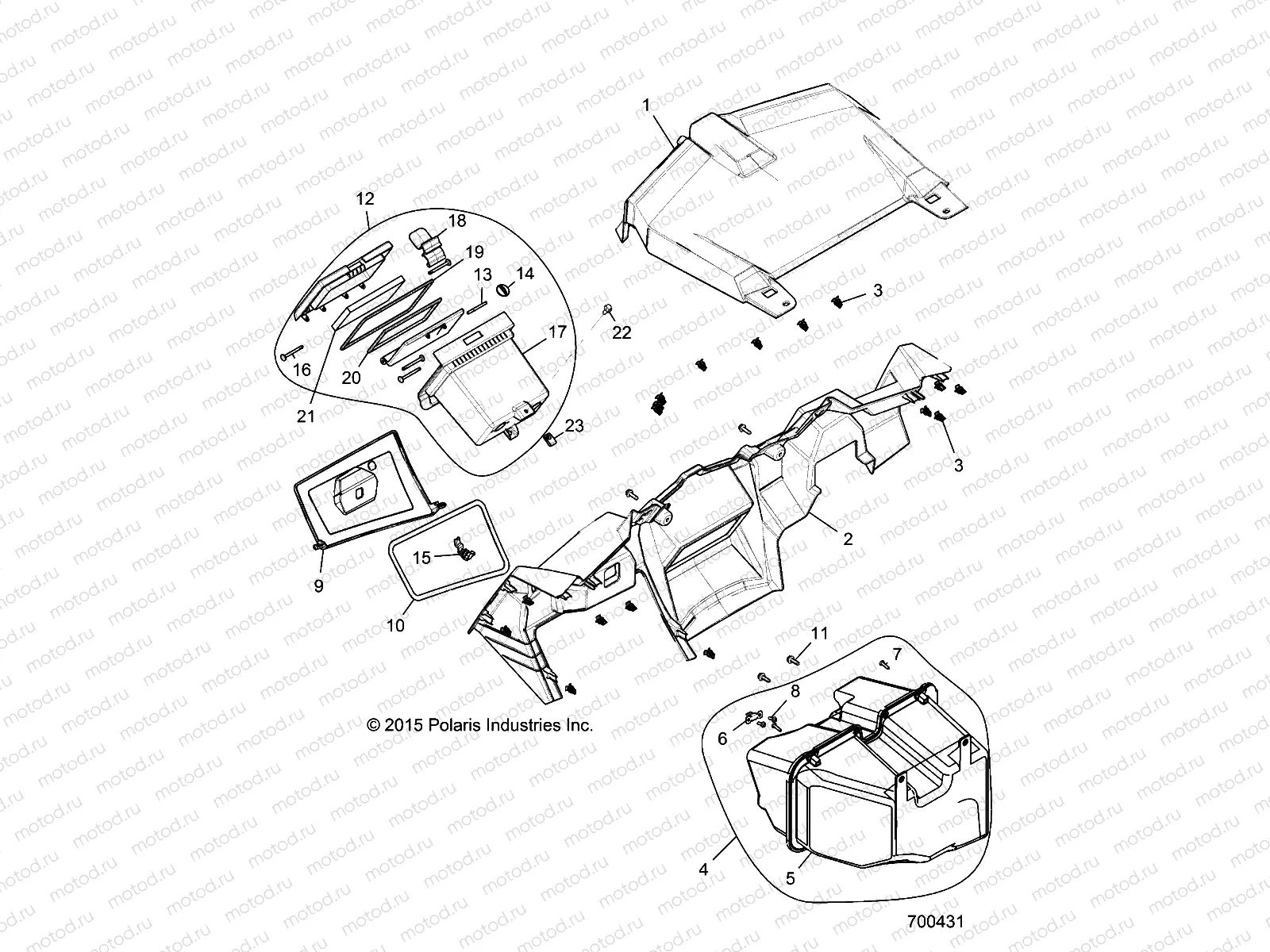 BODY | BODY, DASH AND GLOVEBOX - Z18VDE92NB/NU/LNK (700431)