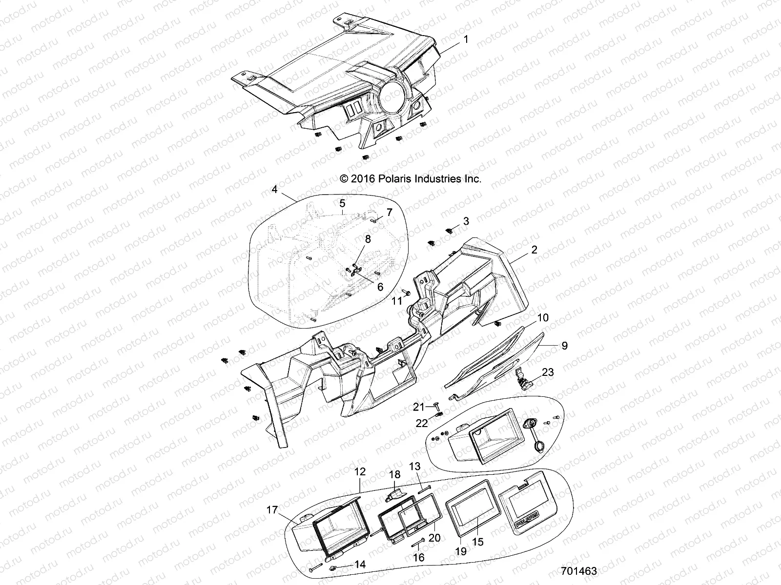 BODY | BODY, DASH AND GLOVEBOX - Z18VFE99NK (701463)