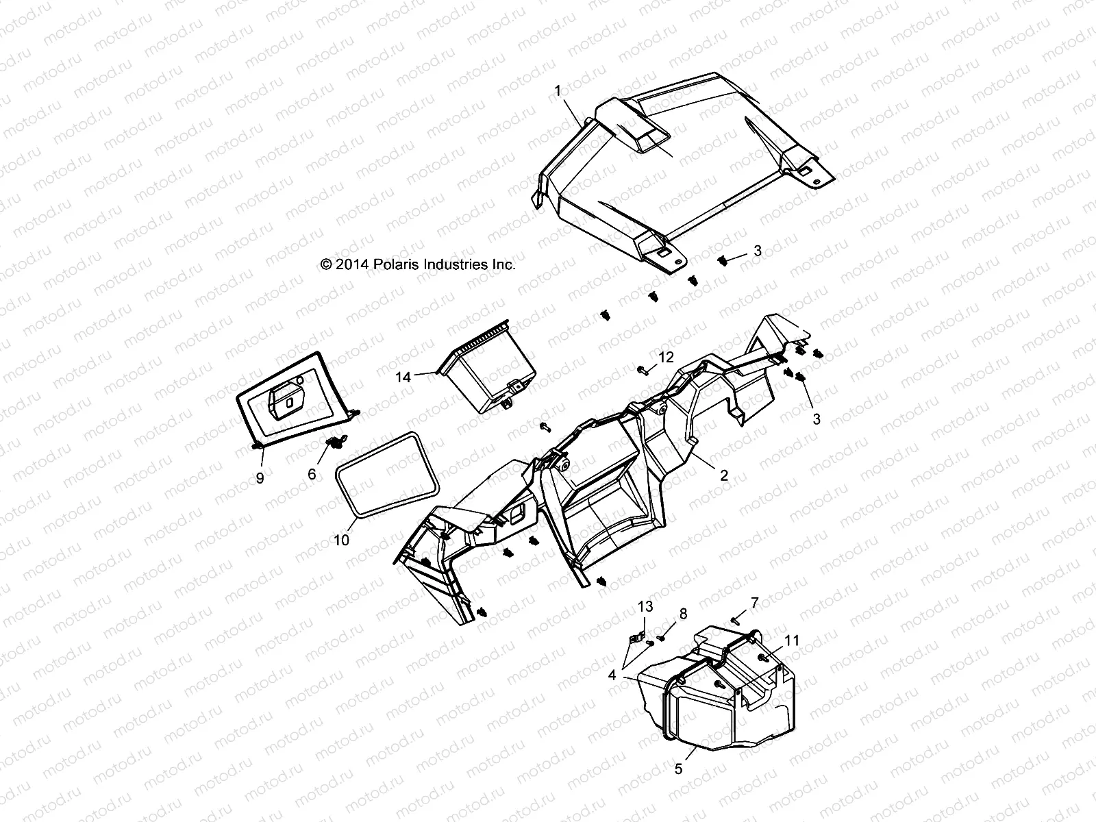 BODY | BODY, DASH AND GLOVEBOX - Z19VCE99AM (49RGRDASH15RZR900)