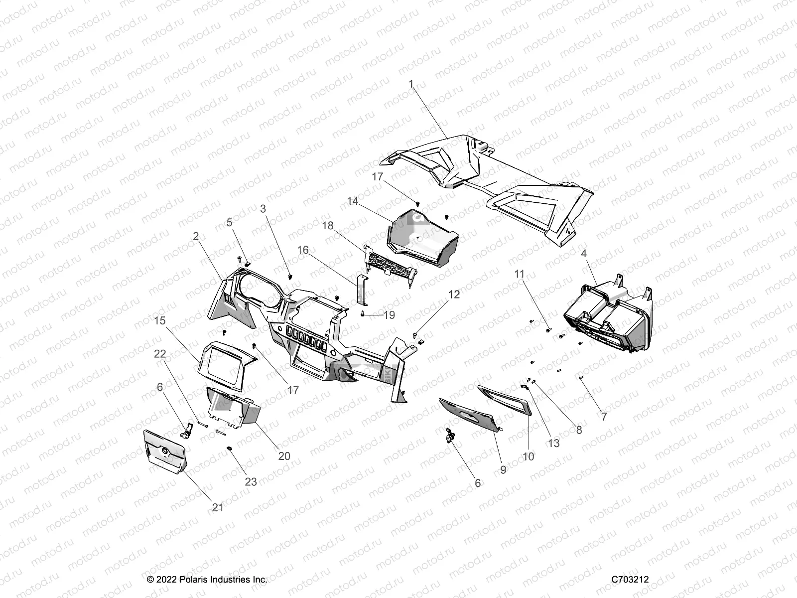 BODY | BODY, DASH AND GLOVEBOX - Z23A5K87A4 (C703212)