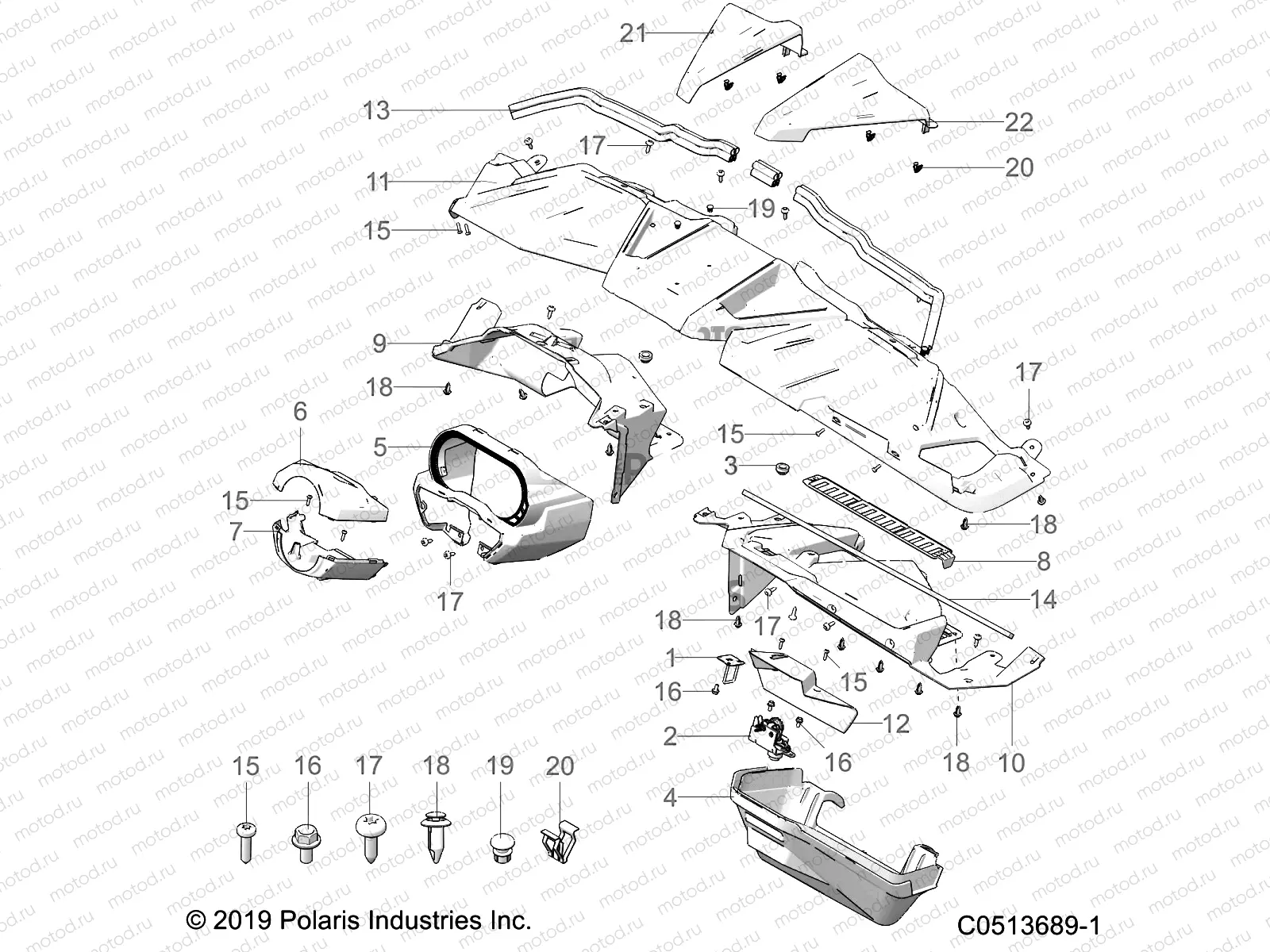 BODY | BODY, DASH ASM. - T20AAPHD/RHB ALL OPTIONS (C0513689-1)