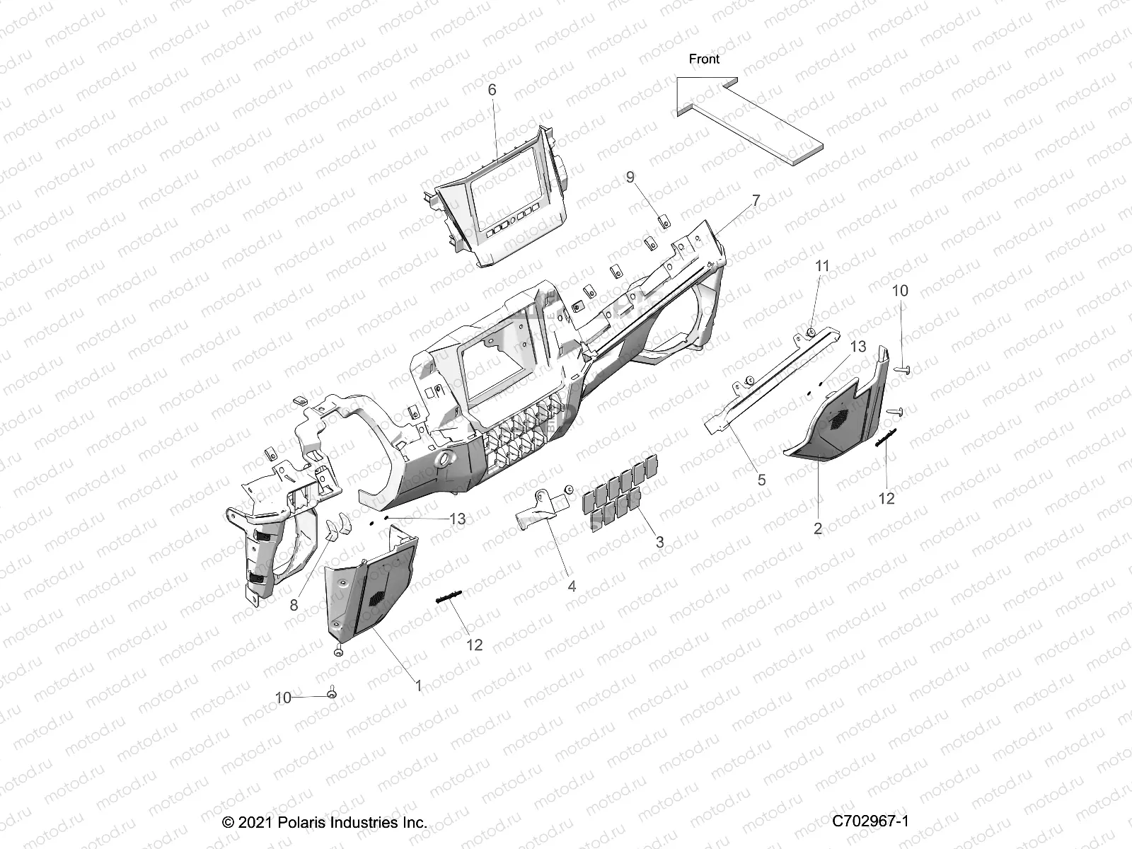 BODY | BODY, DASH LOWER, RIDE COMMAND - Z23G4E92AL/BL (C702967)