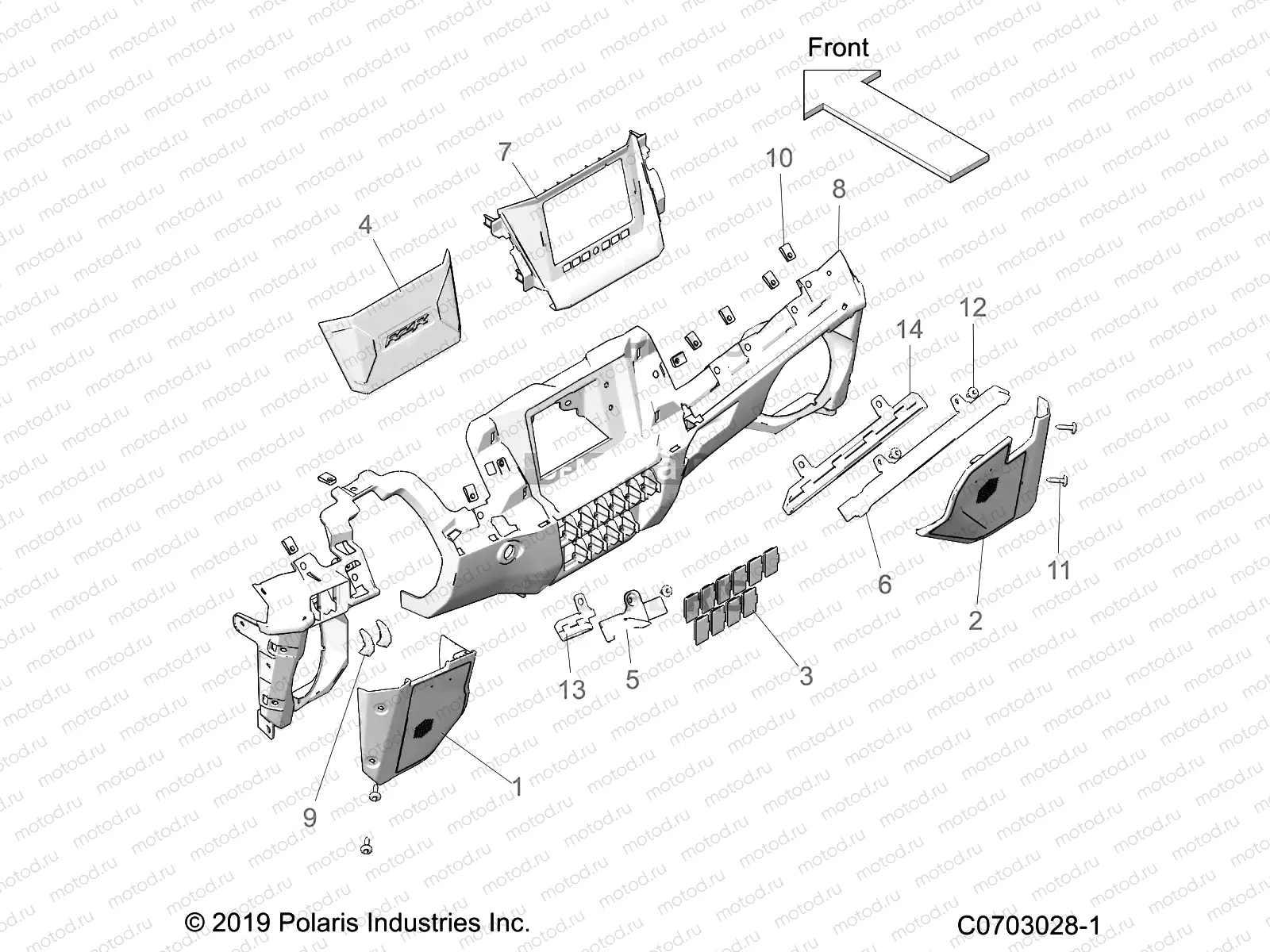 BODY | BODY, DASH LOWER - Z20RAB92LR/D92LC/E92LT (C0703028-1)