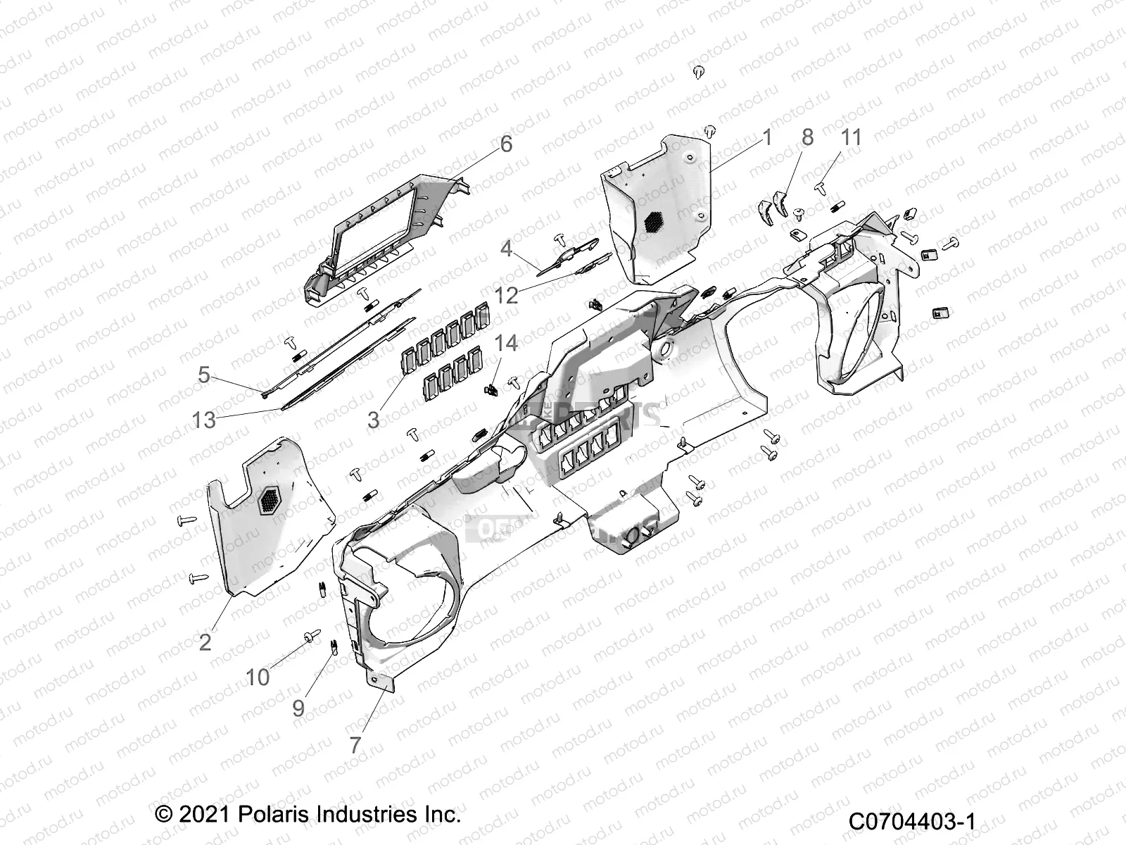 BODY | BODY, DASH LOWER - Z21R4E92AG/AS/BG/BS (C0704403-1)