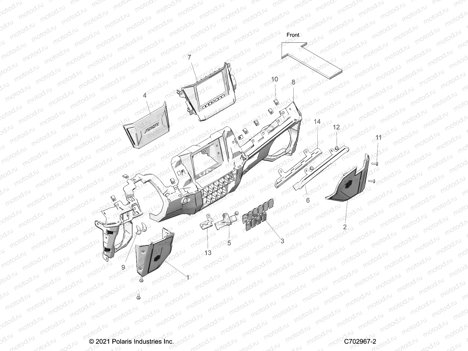 BODY | BODY, DASH LOWER - Z22G4E92AJ/BJ/G4V92AP/BP (C702967)
