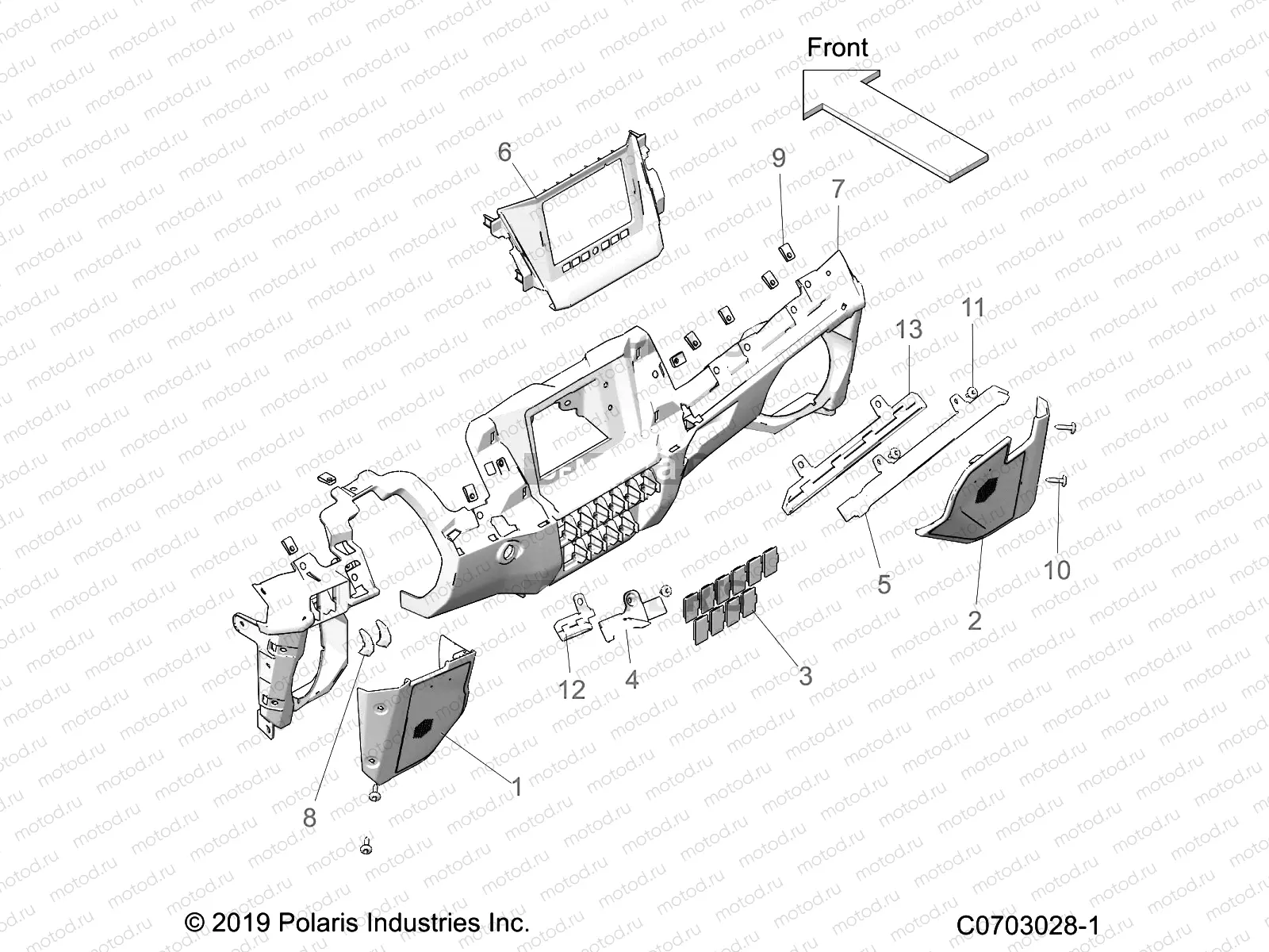 BODY | BODY, DASH LOWER - Z22RML2KAL/AP/BK/BL/BP/BT (C703058)