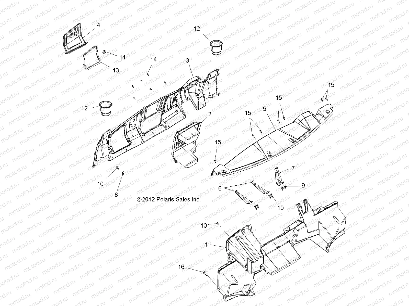 BODY | BODY, DASH - R13UH88/UH9E ALL OPTIONS (49RGRDASH13900XP)