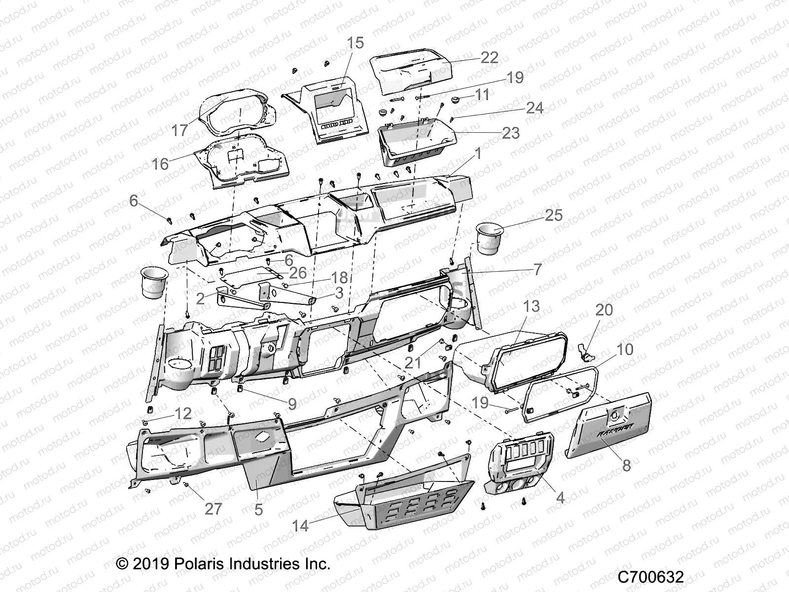BODY | BODY, DASH - R20RRW99A9/AA/AF/AP/AX (C700632)