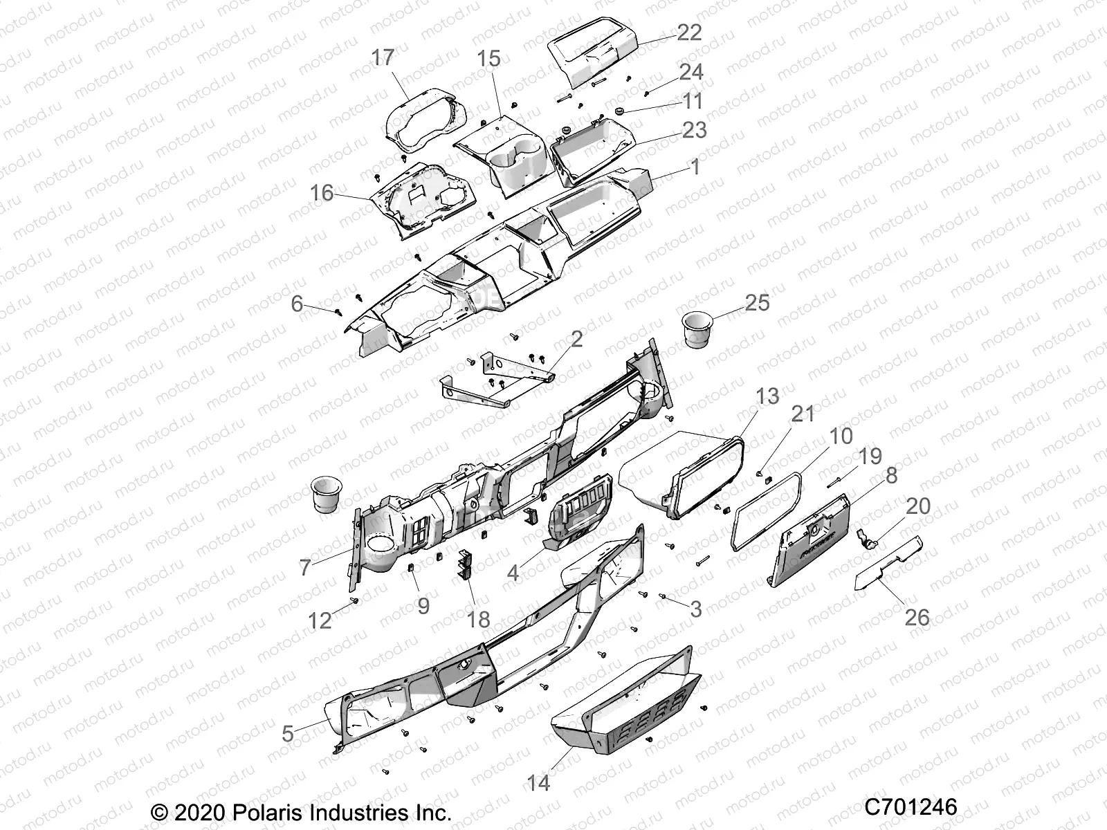 BODY | BODY, DASH - R21RSH99AC/BC (C701246)