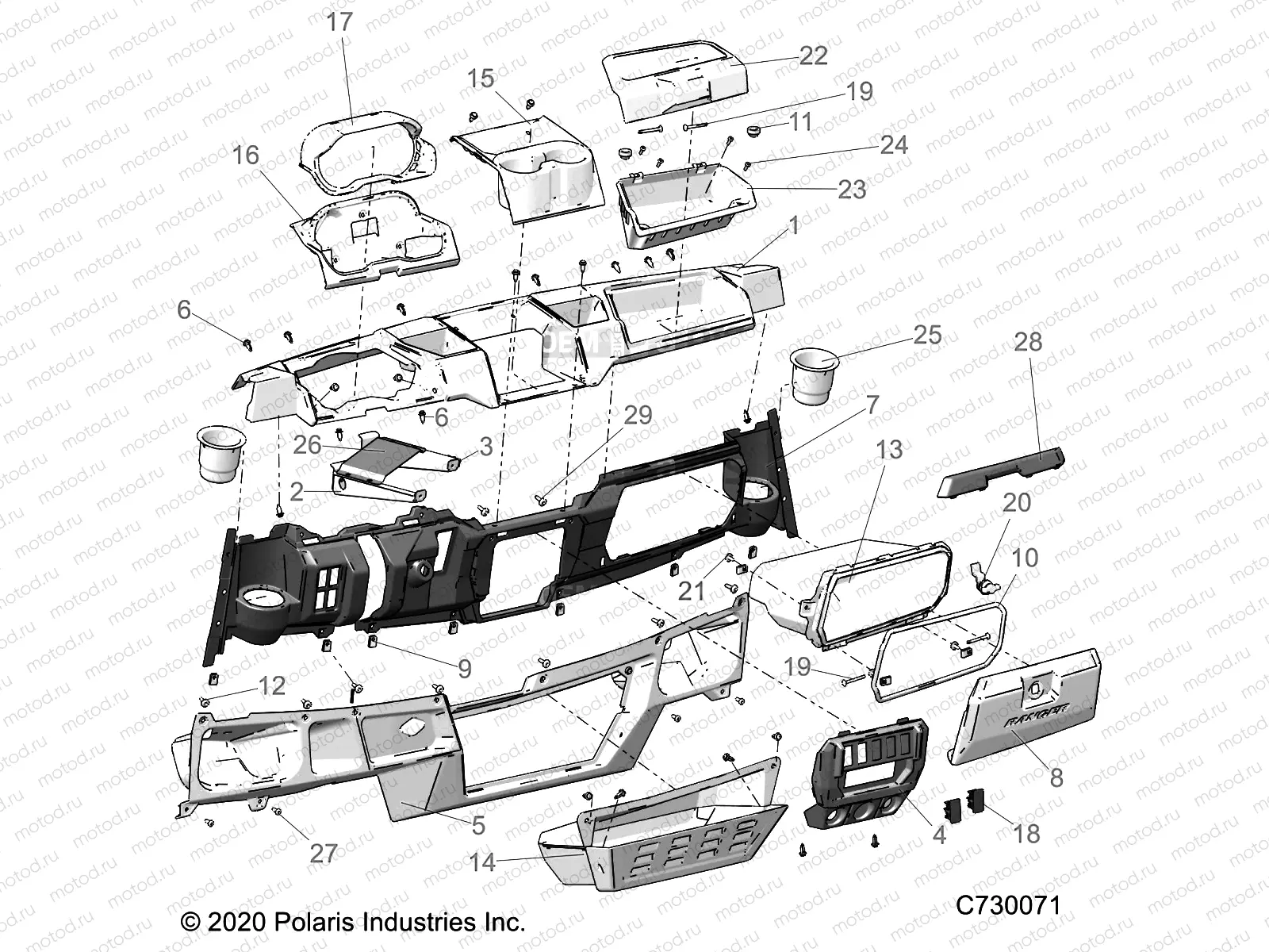 BODY | BODY, DASH - R21RSU99A9/AC/AP/AW/B9/BC/BP/BW (C730071)