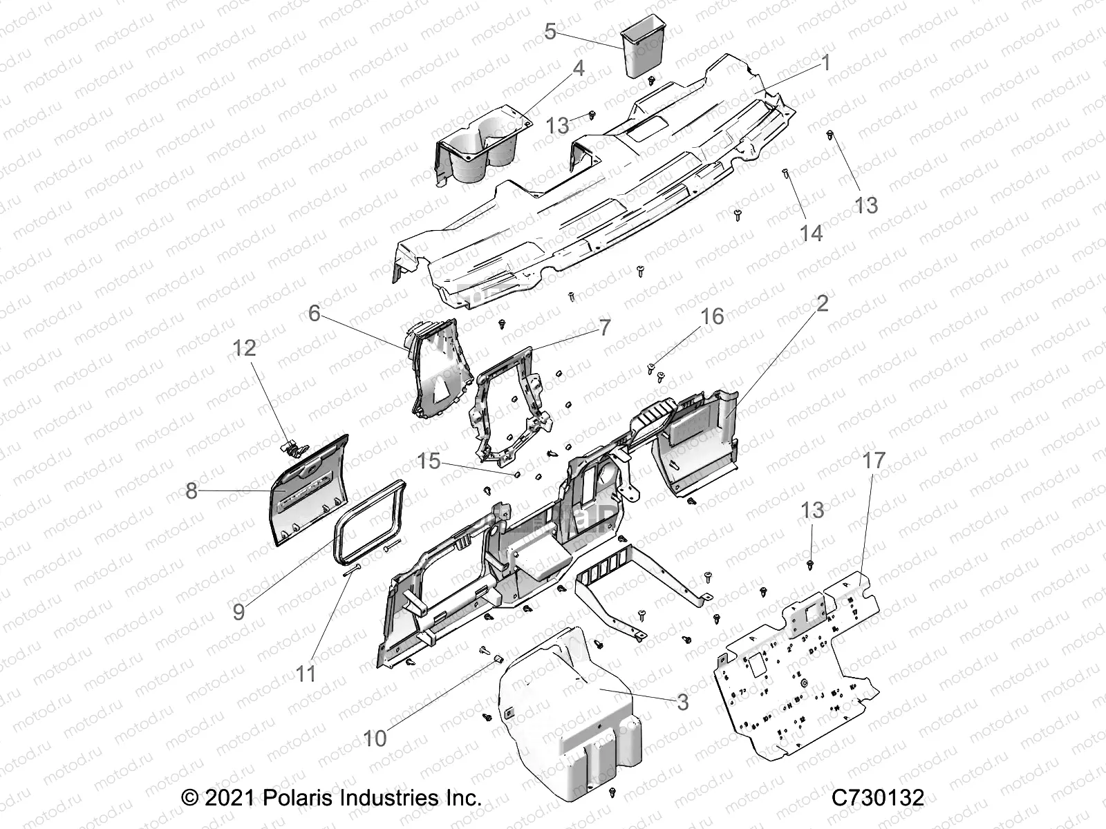 BODY | BODY, DASH  - R22M4A57B1/EB5/B9 (C730132)