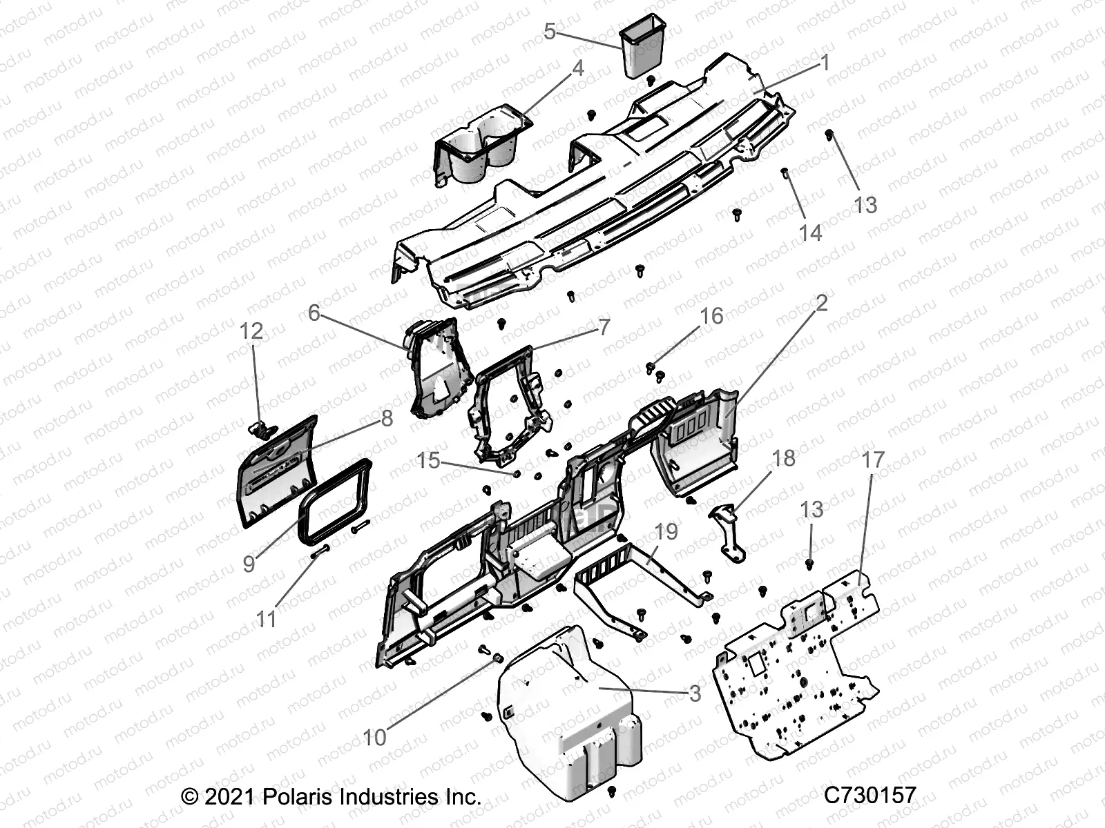 BODY | BODY, DASH  - R22M4U57B5 (C730157)