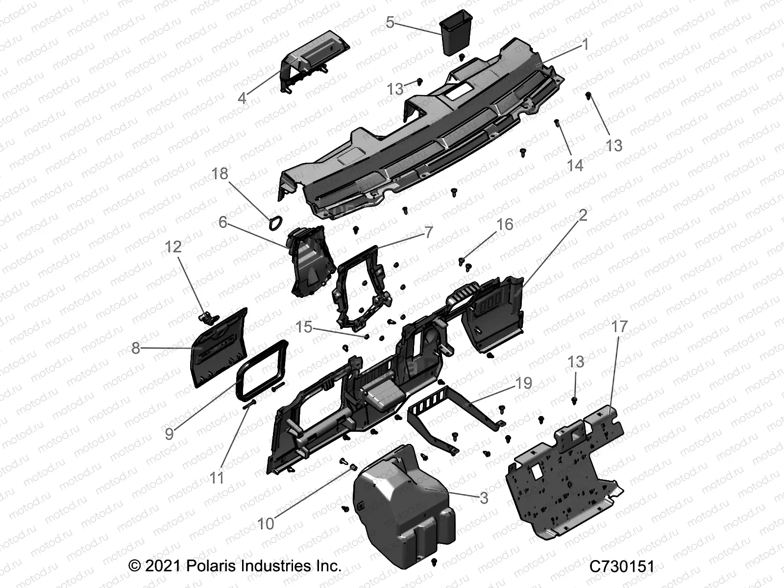 BODY | BODY, DASH  - R22MAK57B4 (C730151)
