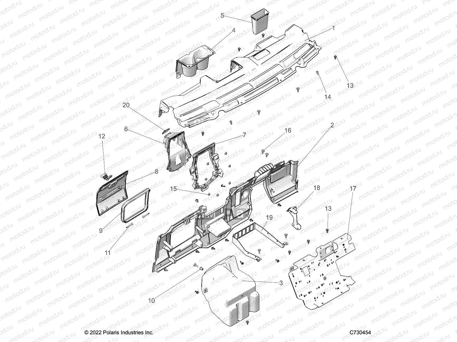 BODY | BODY, DASH  - R23M4A57B1/EB4/B9 (C730454)
