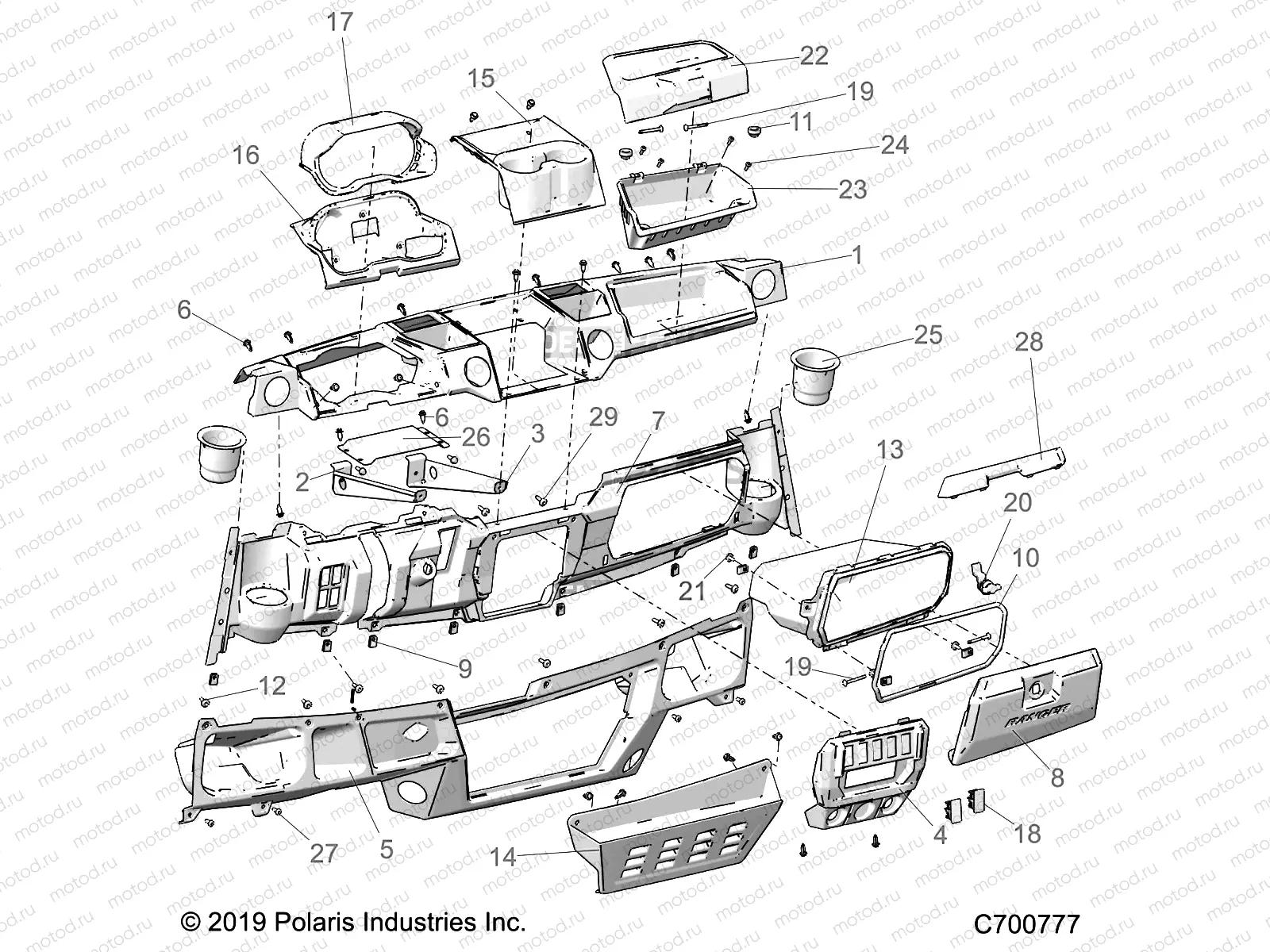 BODY | BODY, DASH - R23RRE99AJ/BJ/AK/BK/AX/BX/A9/B9 (C700777)