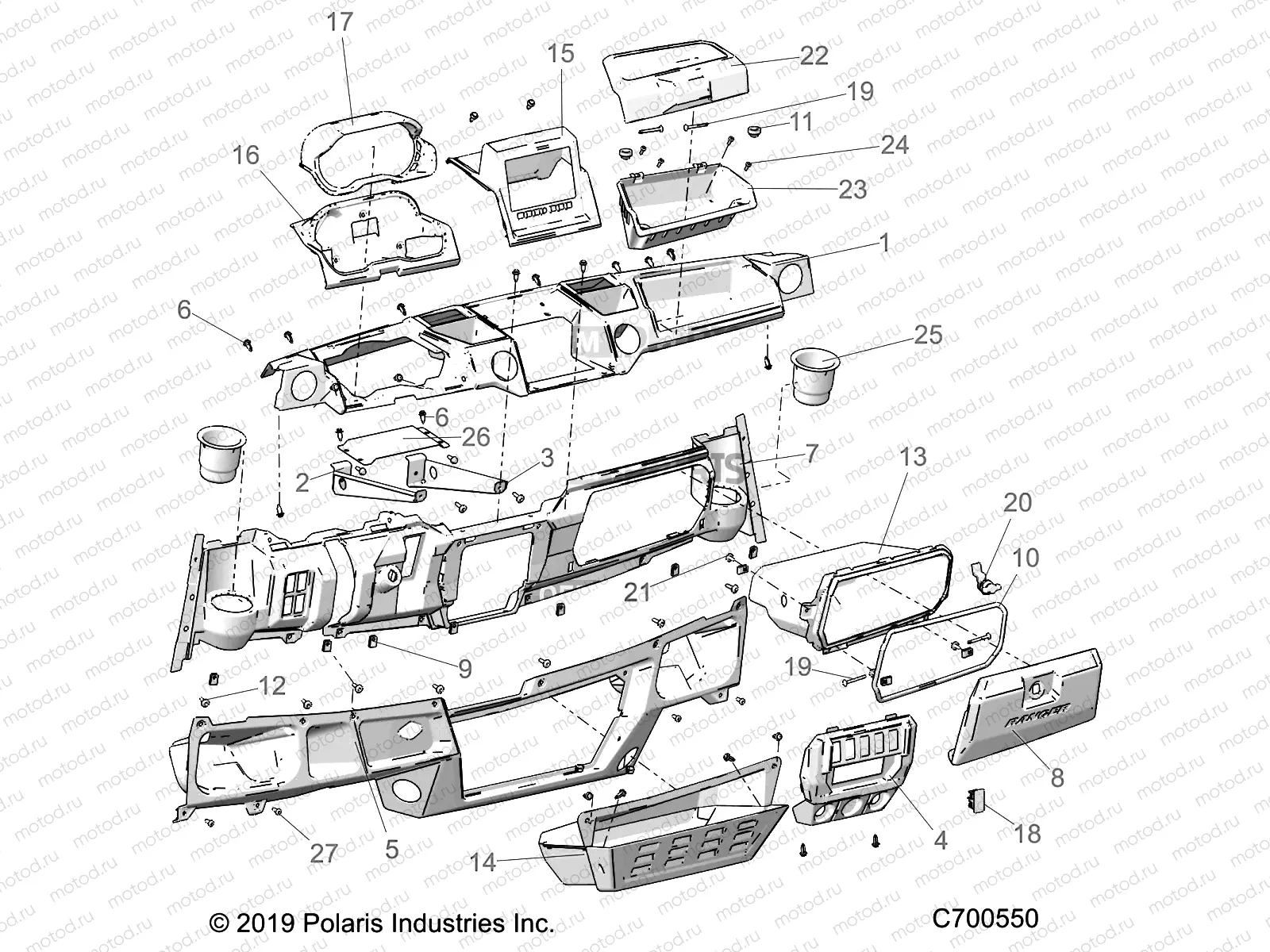 BODY | BODY, DASH RC - R19RRU99/A/B (C700550)