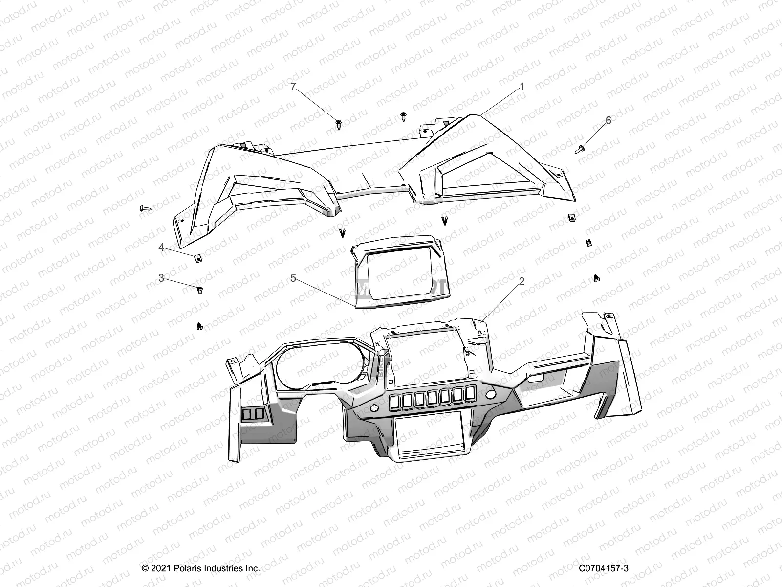 BODY | BODY, DASH, RIDE COMMAND - Z22N4K99AK/AR/BK/BR (C700248-1)