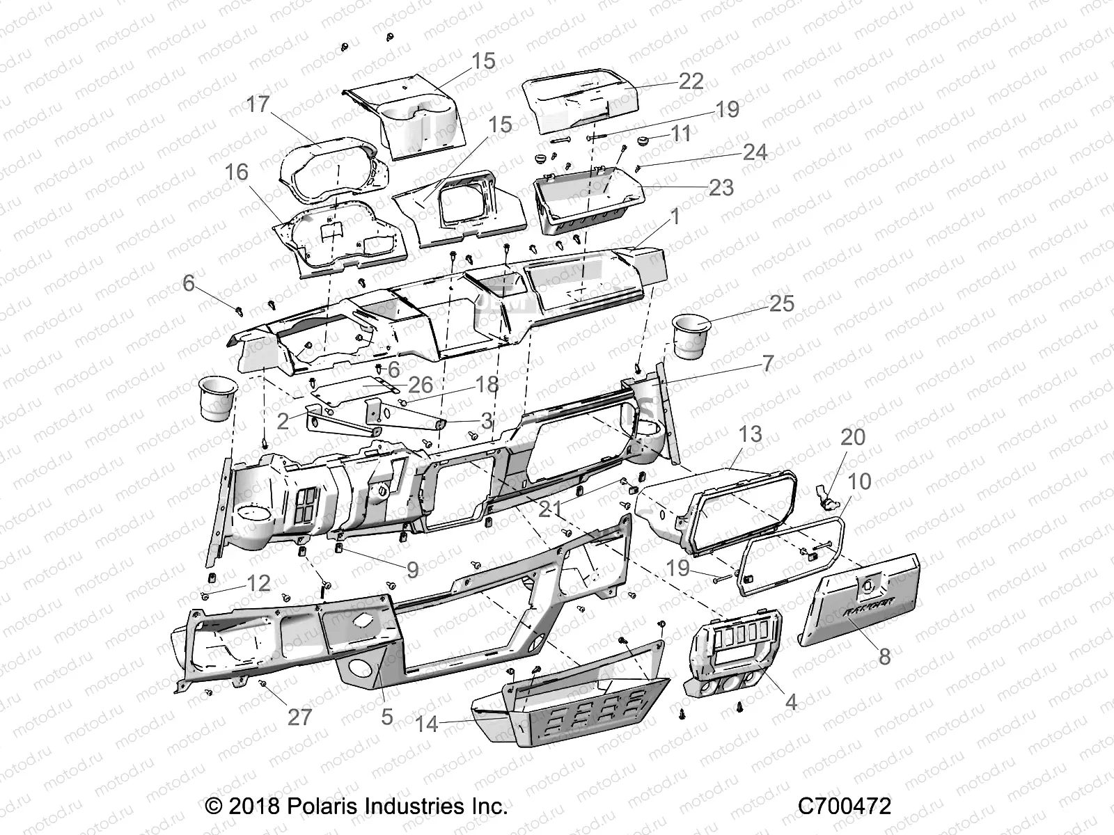 BODY | BODY, DASH STD - R19RRE99/A/B (C700472)