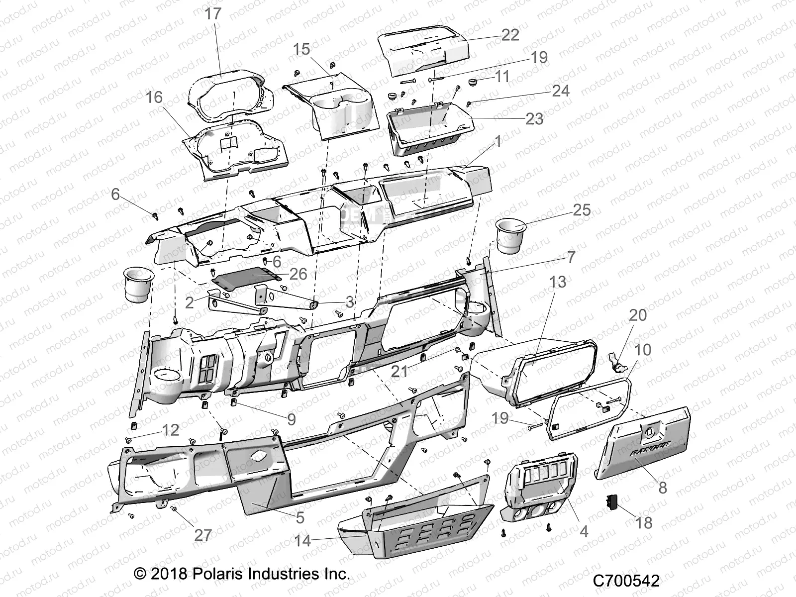 BODY | BODY, DASH STD - R19RSE99/A (C700542)