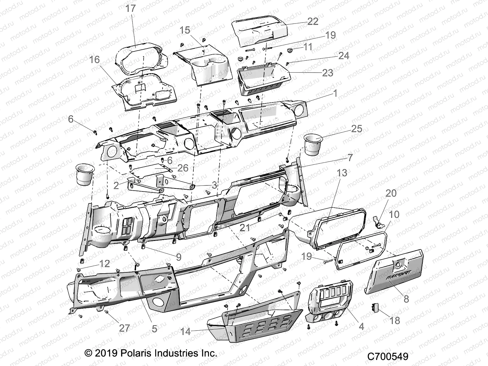 BODY | BODY, DASH, STD - R19RSU99/A/B (C700549)