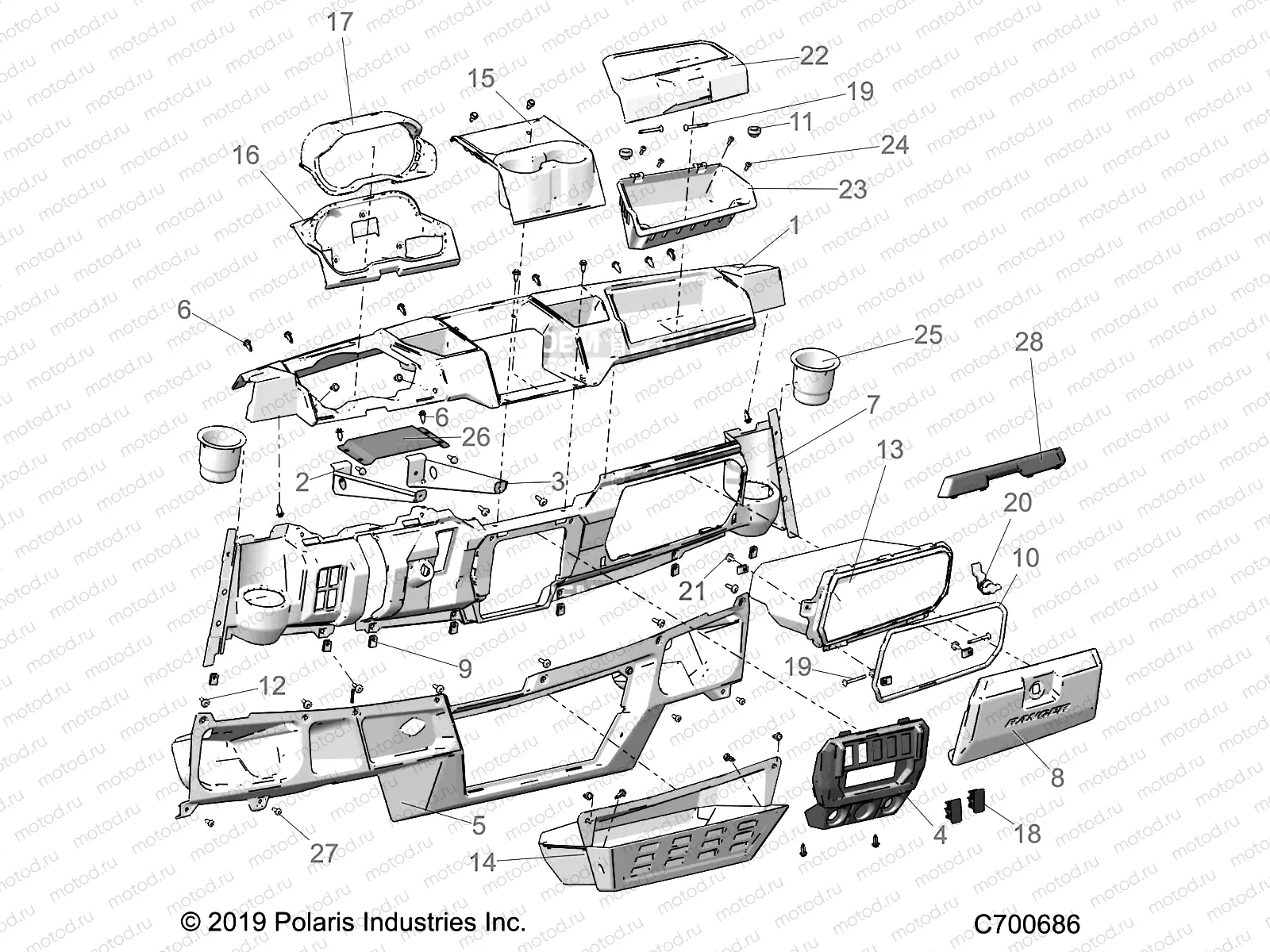 BODY | BODY, DASH STD - R20RRB99A/B (C700686)