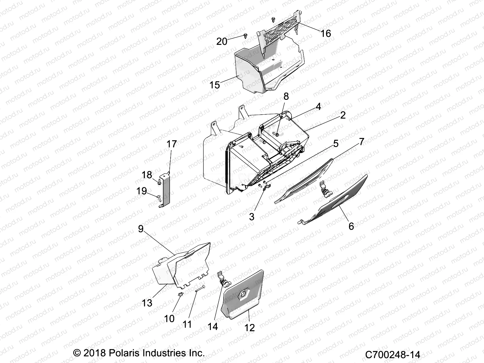 BODY | BODY, DASH STORAGE - Z21NAM99AG (C700248-14)