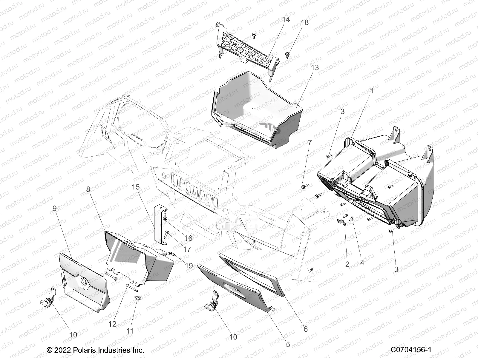 BODY | BODY, DASH STORAGE - Z23NAK99A/99B (C0704156-1)