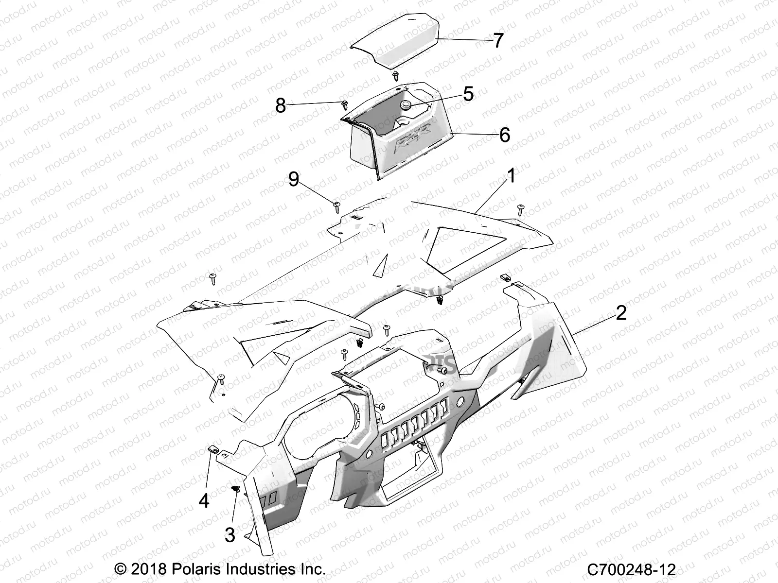 BODY | BODY, DASH - Z23N4E99NR (C700248-12)