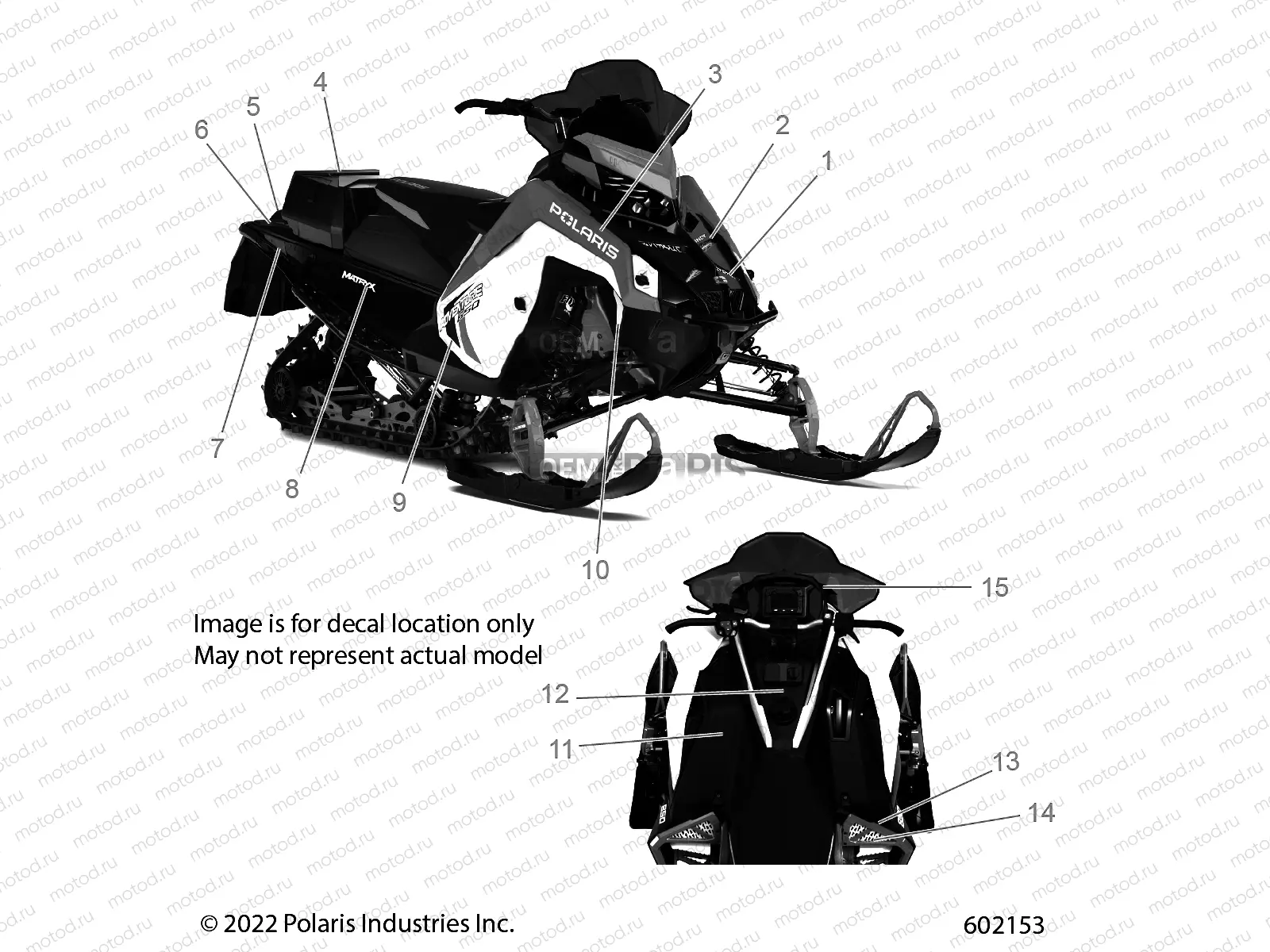 BODY | BODY, DECAL, BLACK SIDE PANEL W/ BLACK ACCENT - S23TDE6RS (602153)