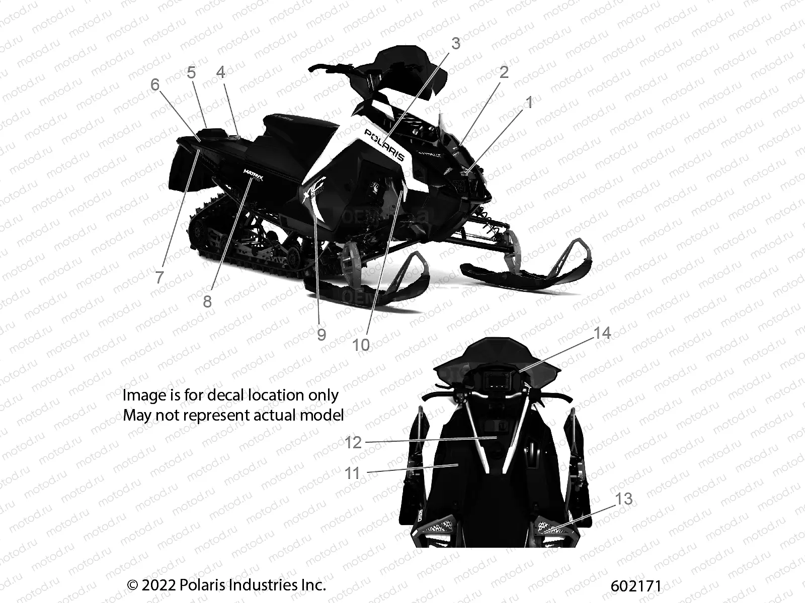 BODY | BODY, DECAL, BLACK SIDE PANEL W/ BLACK TRIM - S23TLP6RS (602171)