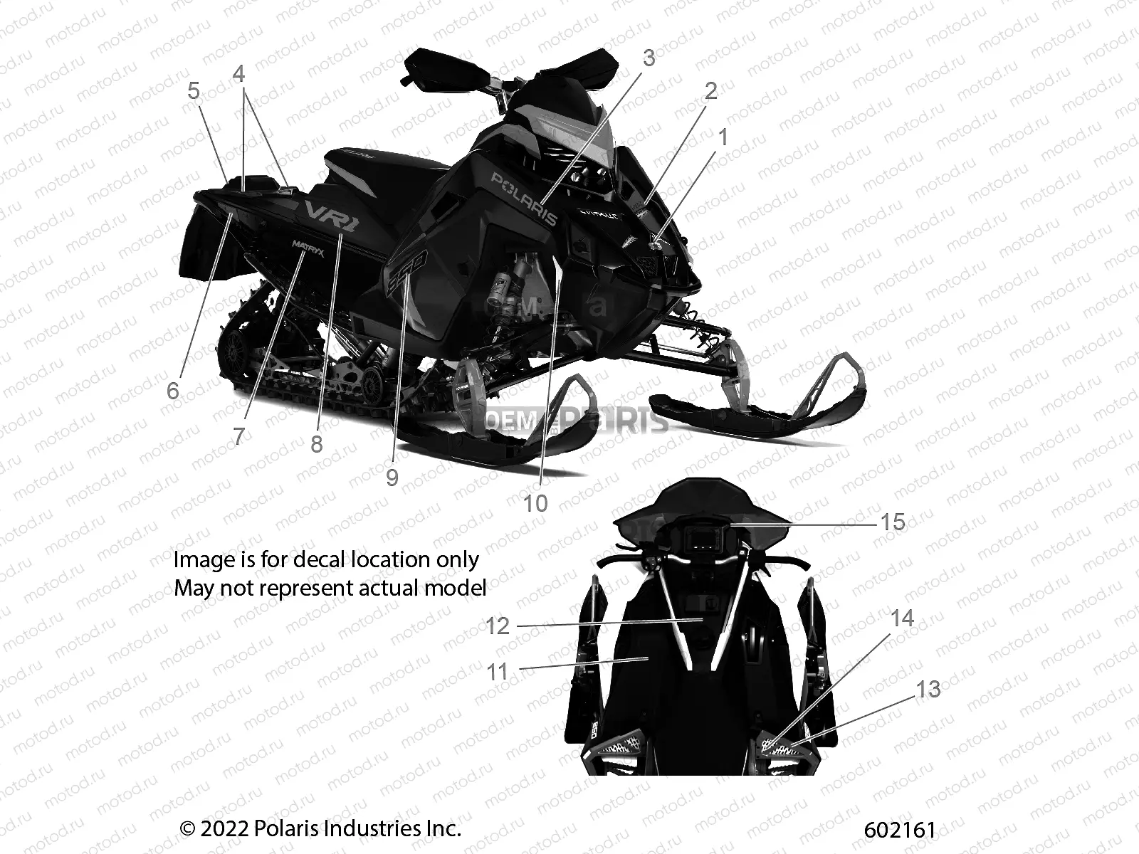 BODY | BODY, DECAL, BLACK SIDE PANEL W/BLACK ACCENT - S23TDV8RS/8RE (602161)