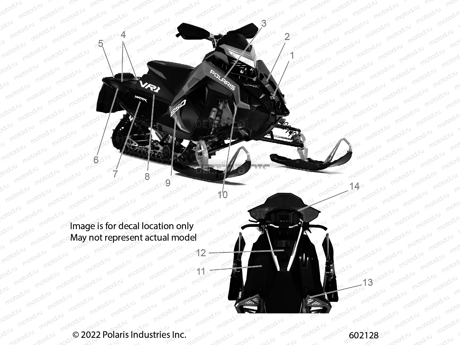 BODY | BODY, DECAL, BLACK SIDE PANEL W/BLACK ACCENT - S23TKV8RS (602128)