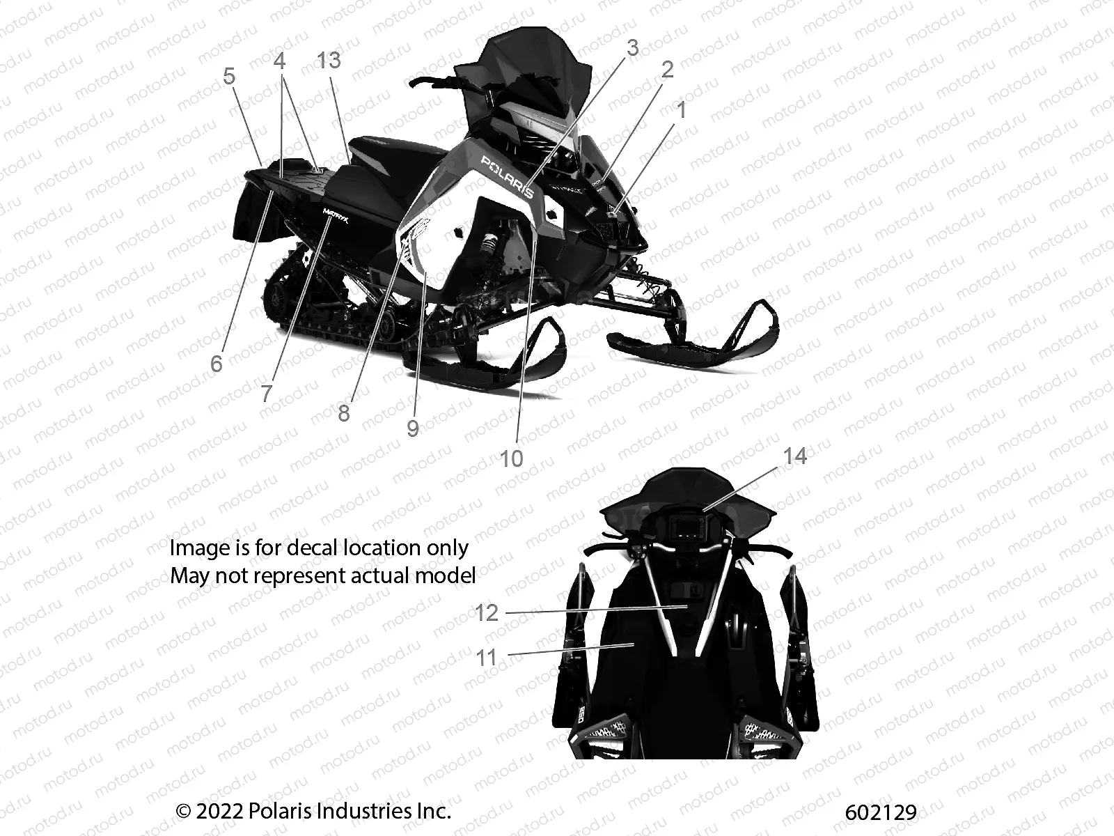BODY | BODY, DECAL, BLACK SIDE PANEL W/FLAT BLACK ACCENT - S23TDP9FS (602129)