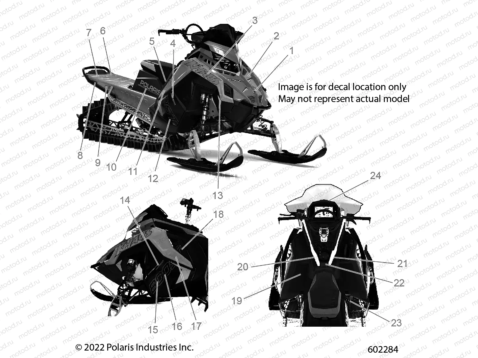 BODY | BODY, DECAL, BLACK SIDE PANEL W/FLAT BLACK ACCENT - S23TGG8MS/TGY8MS (602284)