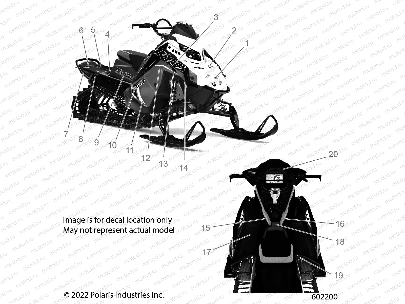 BODY | BODY, DECAL, BLACK SIDE PANEL W/FLAT BLACK ACCENT - S23TLG6RS/6RE (602200)