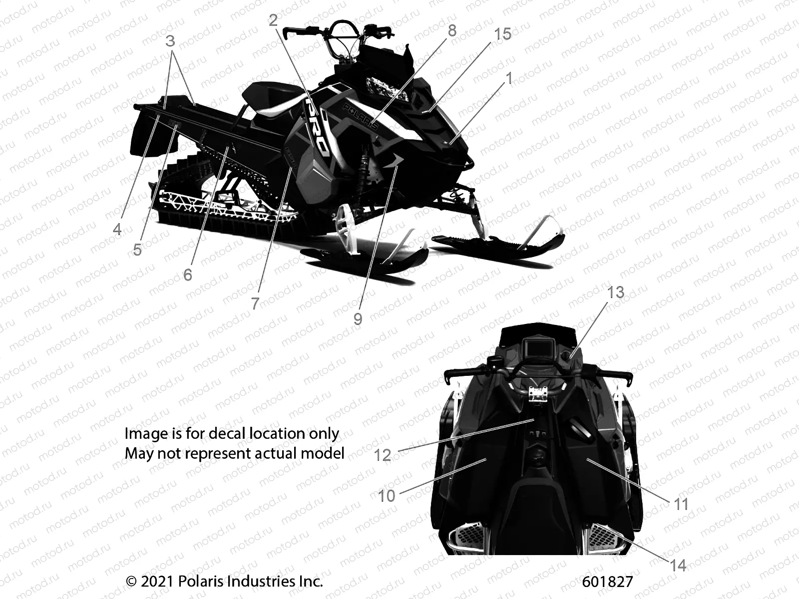 BODY | BODY, DECAL, BLACK SIDE PANEL W/GRAY ACCENT - S22EGB8RS/EGA8RS (601535)