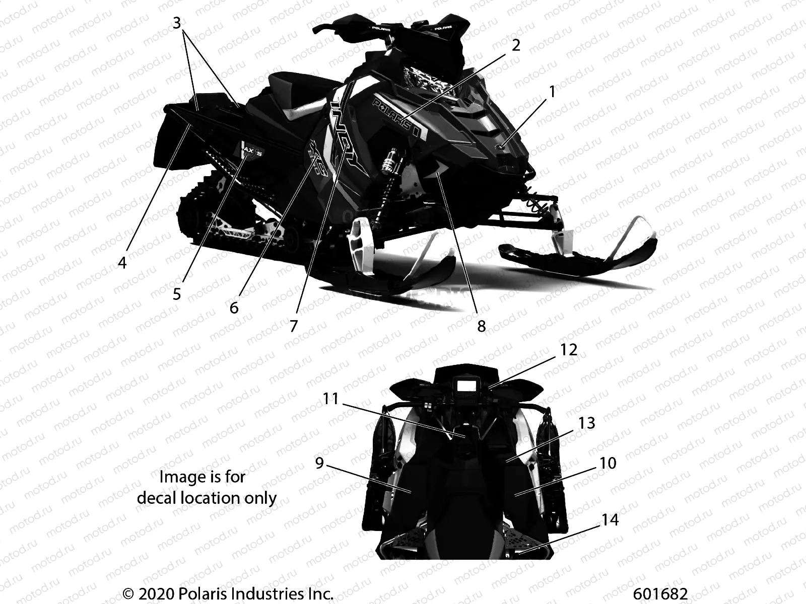 BODY | BODY, DECAL, BLACK SIDE PANEL W/TITANIUM ACCENT - S21EDP6PS (601682)