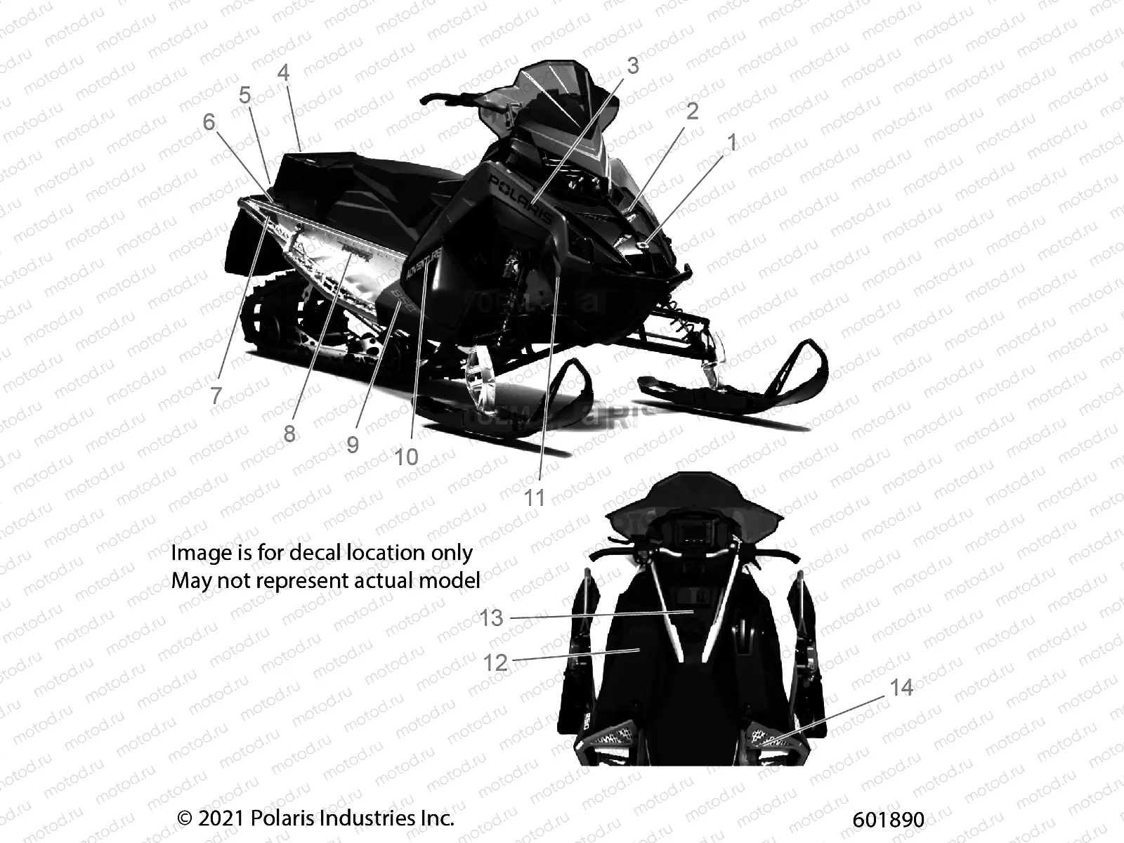 BODY | BODY, DECAL, BLACK SIDE PANEL W/TITANIUM ACCENT - S22TDE6RS (601880)