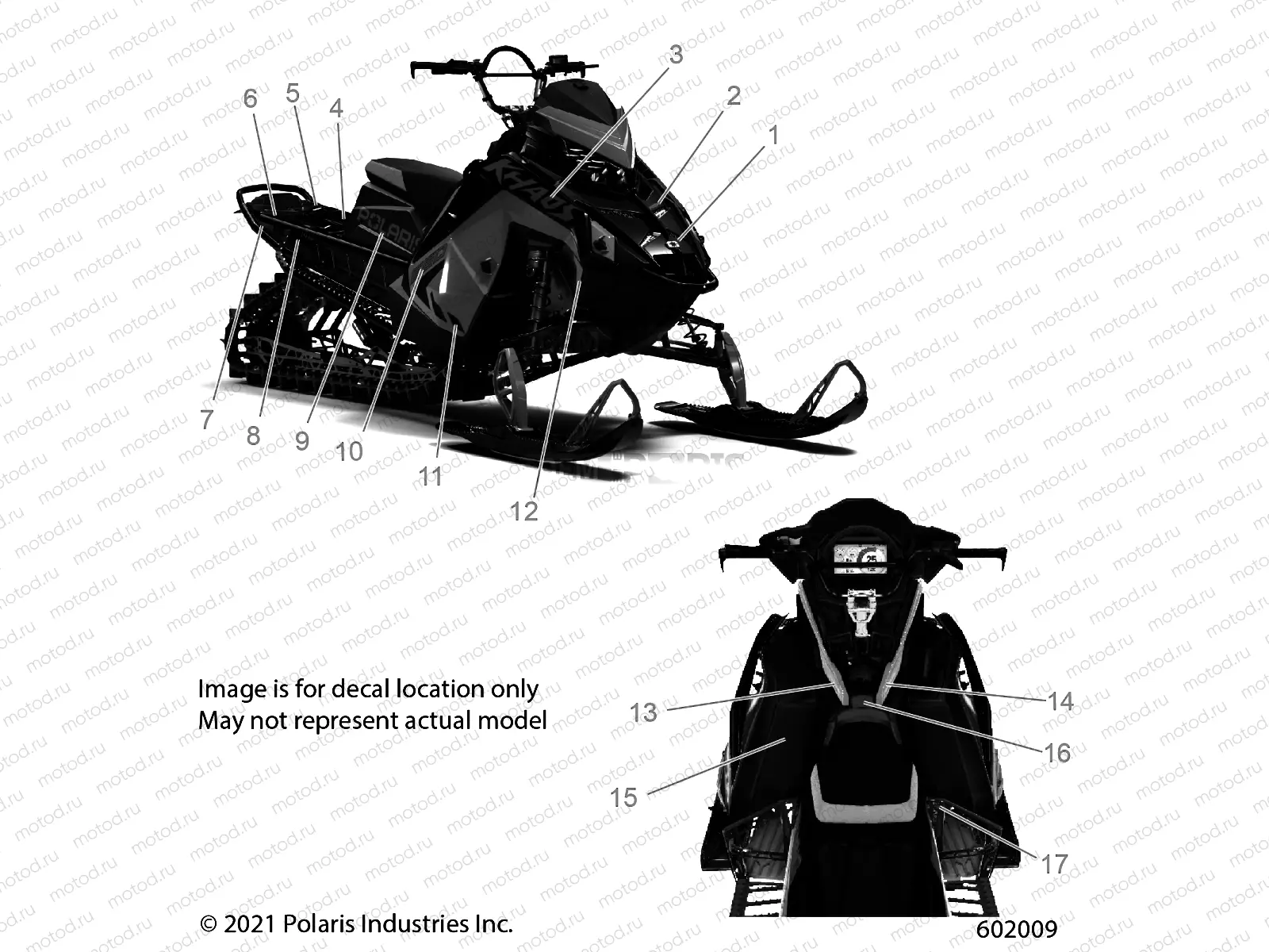 BODY | BODY, DECAL, BLACK SIDE PANEL W/TITANIUM ACCENT - S22TLG8RS/8RE (602009)