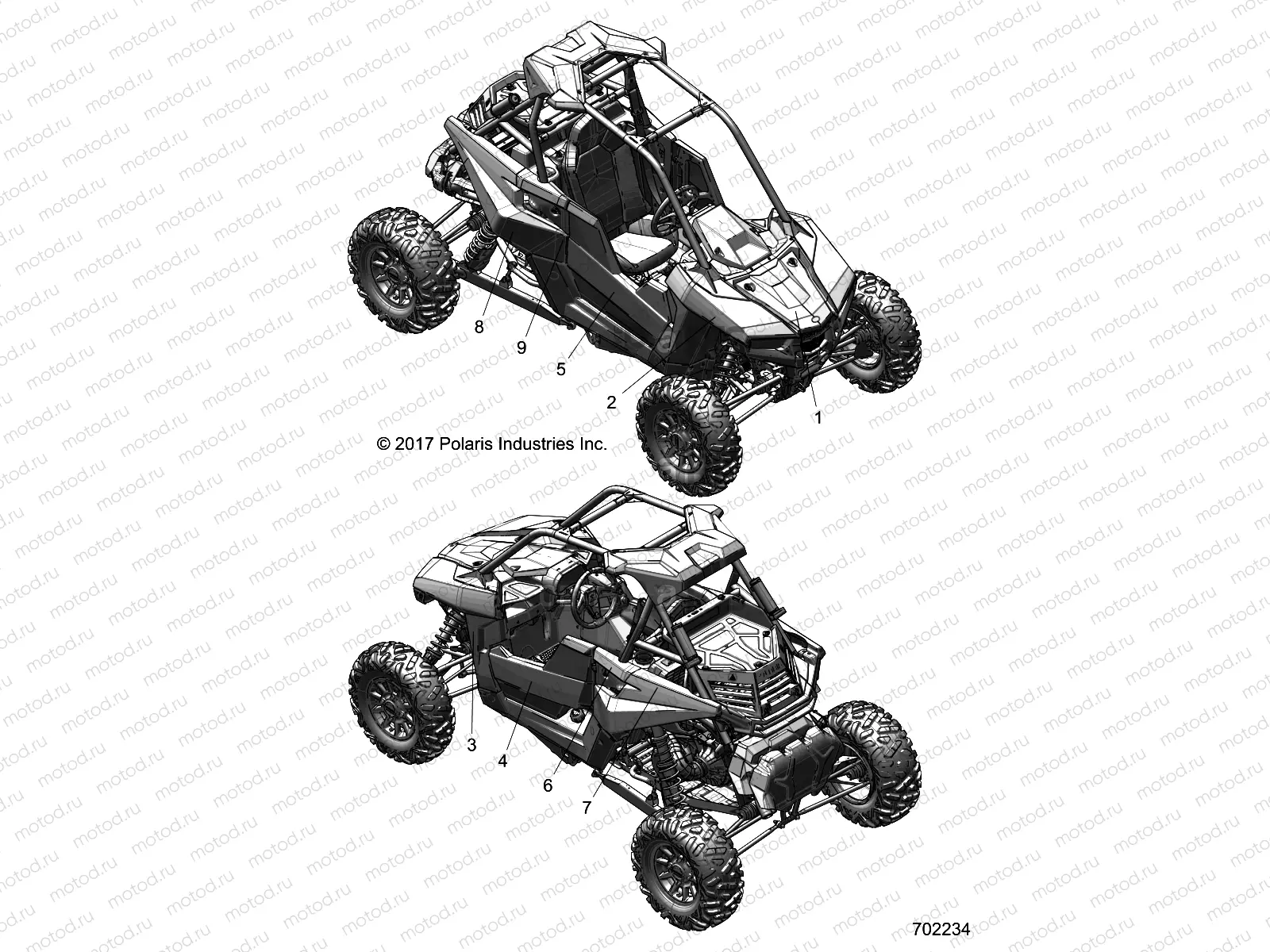 BODY | BODY, DECAL GRAPHIC - Z18VGE99AK/AW/BK/BW (702234)