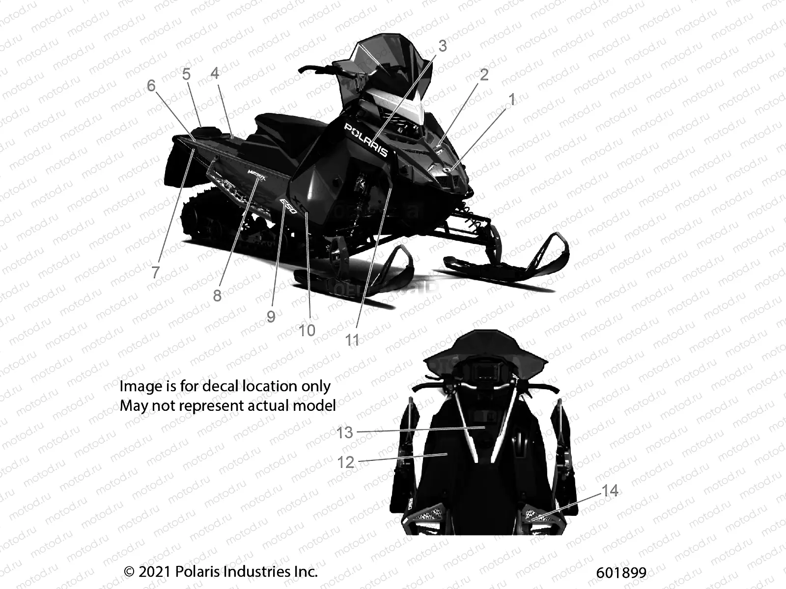 BODY | BODY, DECAL, RED SIDE PANEL W/BLACK ACCENT - S22TLP8RS (601899)