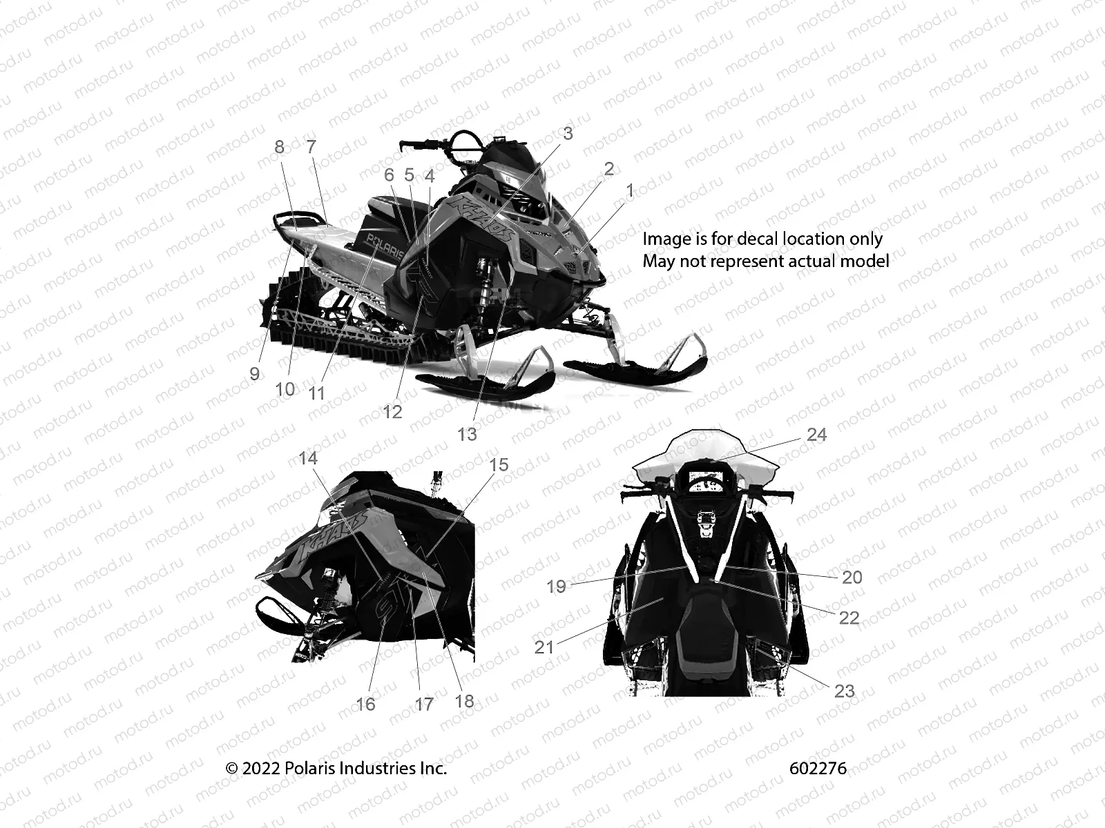 BODY | BODY, DECAL, RED SIDE PANEL W/BLACK AND WHITE ACCENT - S23TFG9BS/9BE (602276)