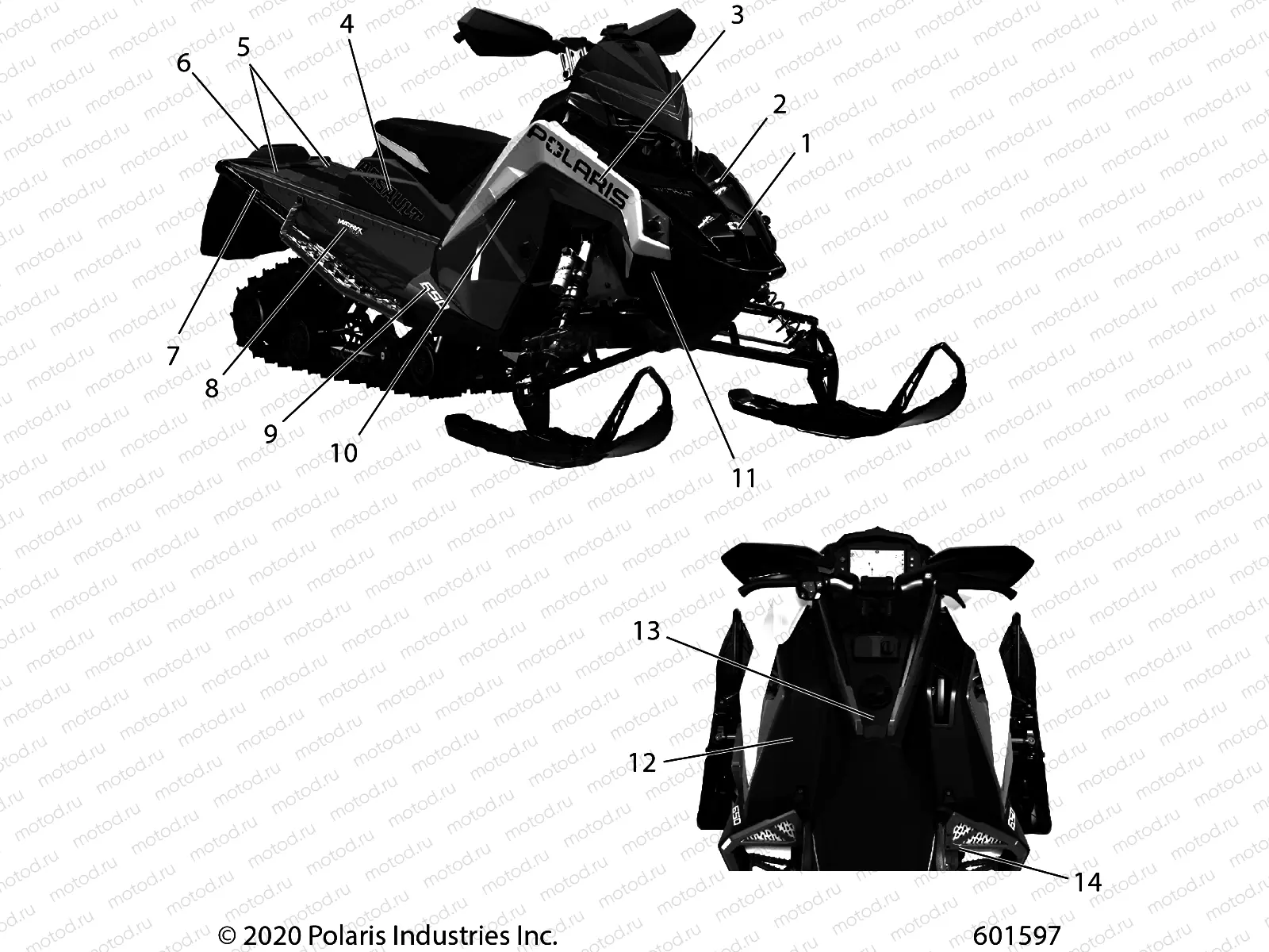 BODY | BODY, DECAL, TURBO SILVER SIDE PANEL W/RED ACCENT - S21TLC8RS/RE (601597)