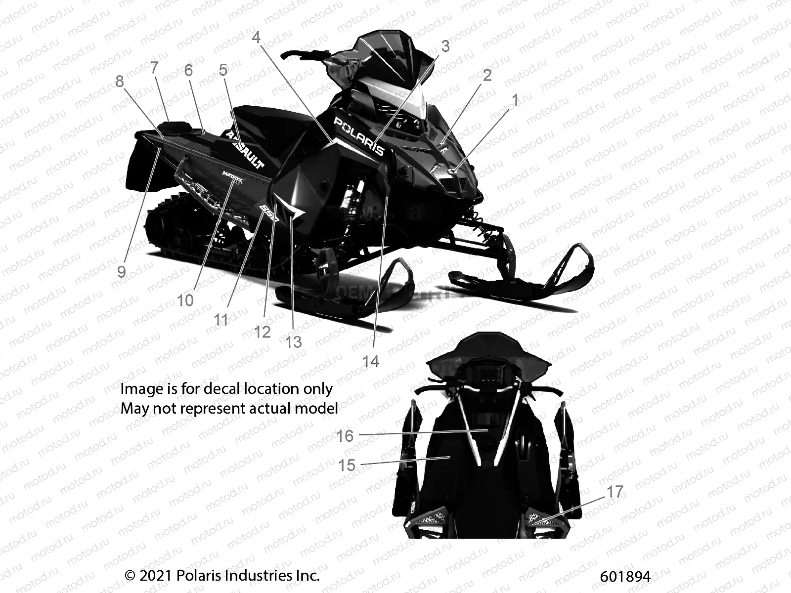 BODY | BODY, DECAL, WHITE SIDE PANEL W/PLUM ACCENT - S22TLC6RS/6RE (601894)