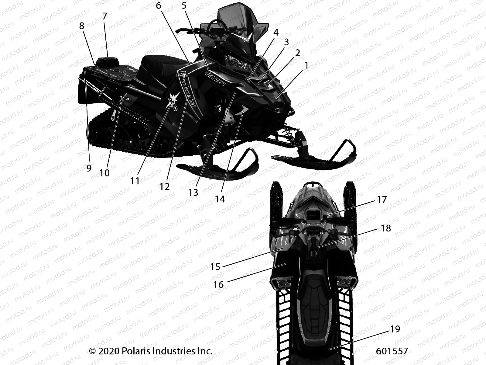 BODY | BODY, DECAL  XC, RED SIDE PANEL OPTION - S21FJP8 (601557)
