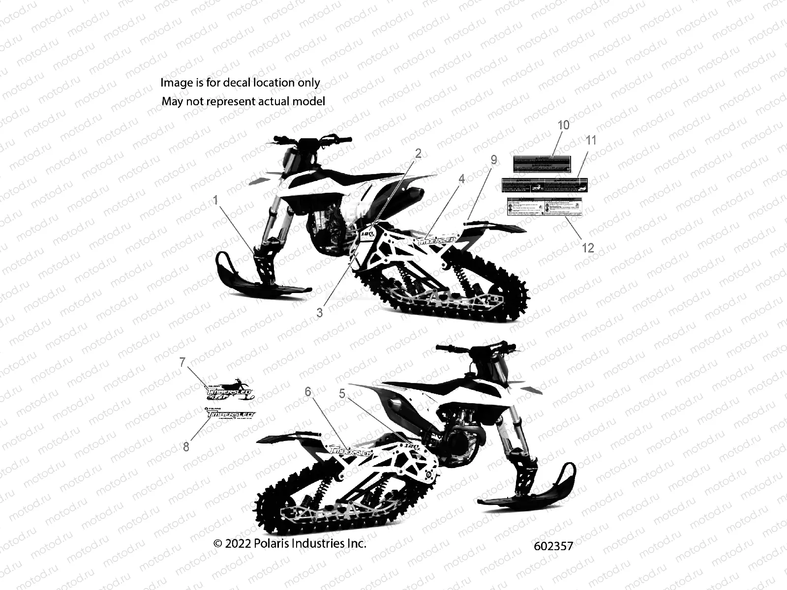 BODY | BODY, DECALS, 120 SX - J23FBLXXXA (602357)