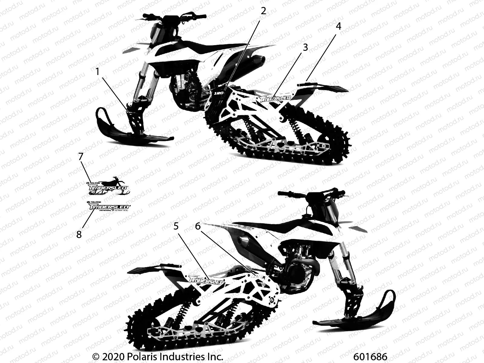 BODY | BODY, DECALS, 120R RACE - J21FBRXXXA (601686)