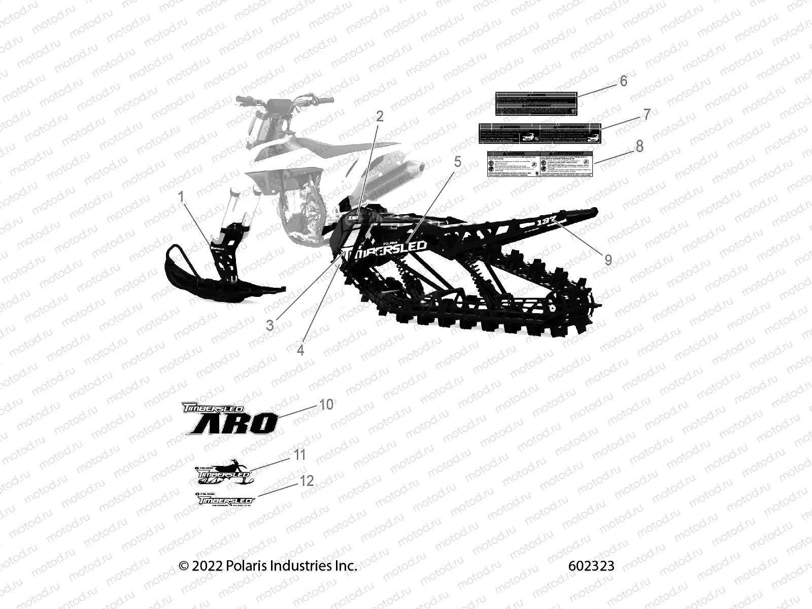 BODY | BODY, DECALS, 137 PREMIUM - J23USGX (602323)