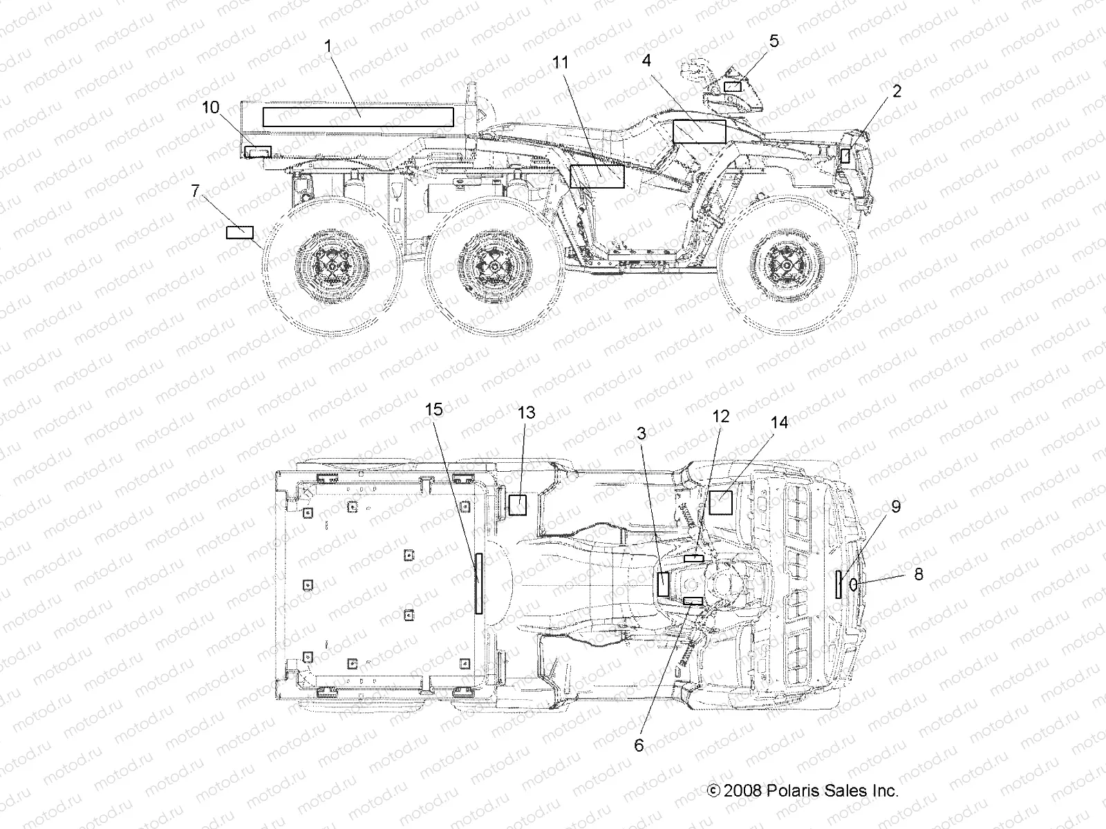 BODY | BODY, DECALS - A09CL76AA (49ATVDECAL096X6)