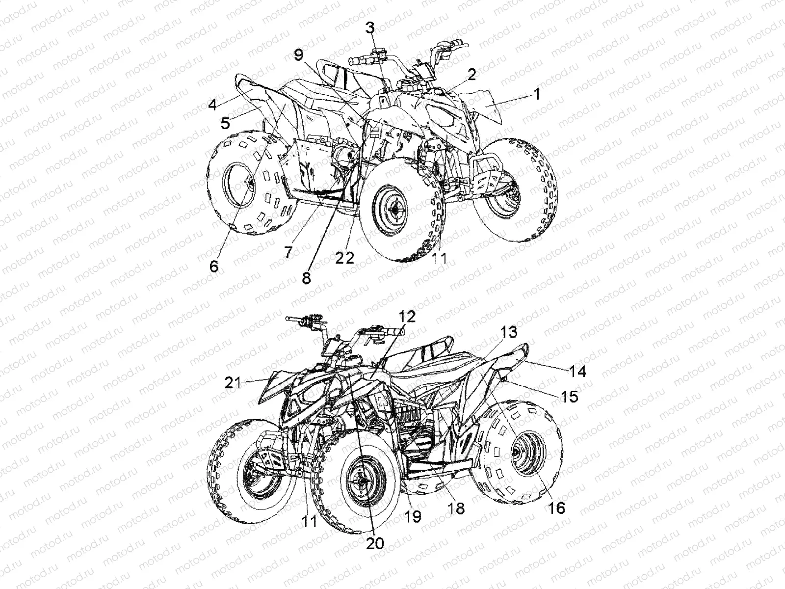 BODY | BODY, DECALS - A09KA09AB/AD (49ATVDECAL09OUT90)